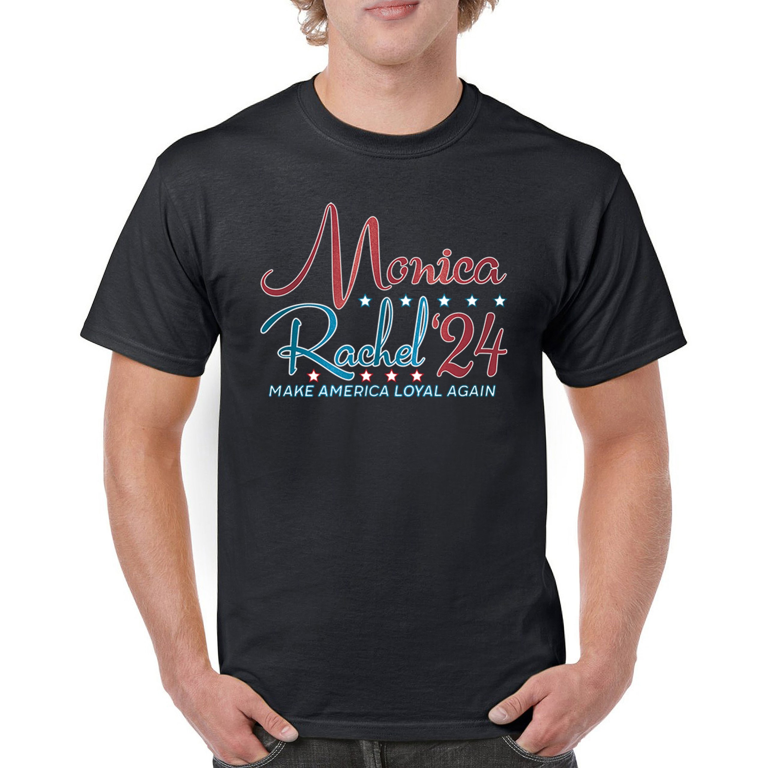 ALTRA Maglietta da uomo Monica Rachel 24 Make America Loyal Again President Friends