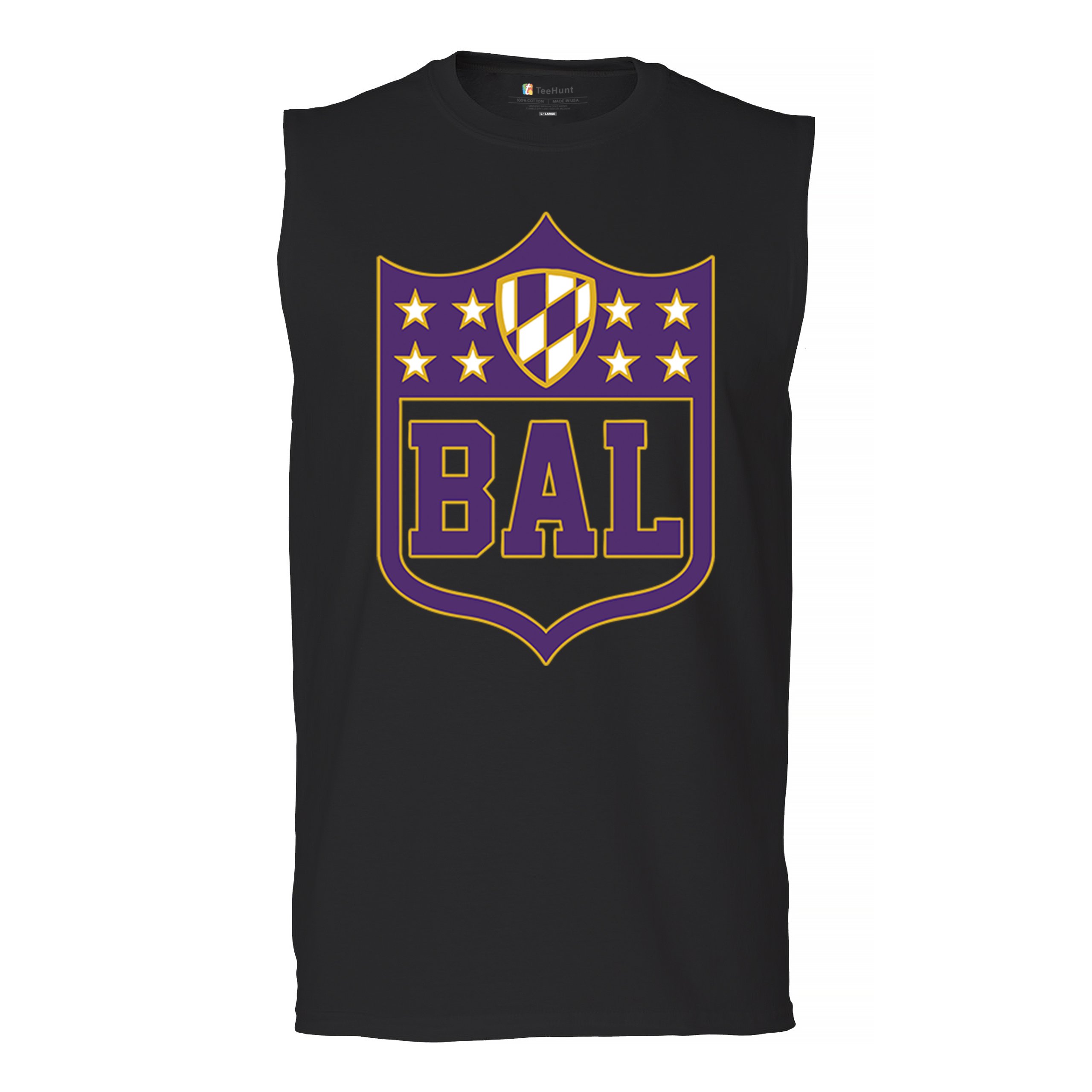 Baltimore Shield Men’s Muscle Shirt Die Hard Fantasy Football Fan Game Day
