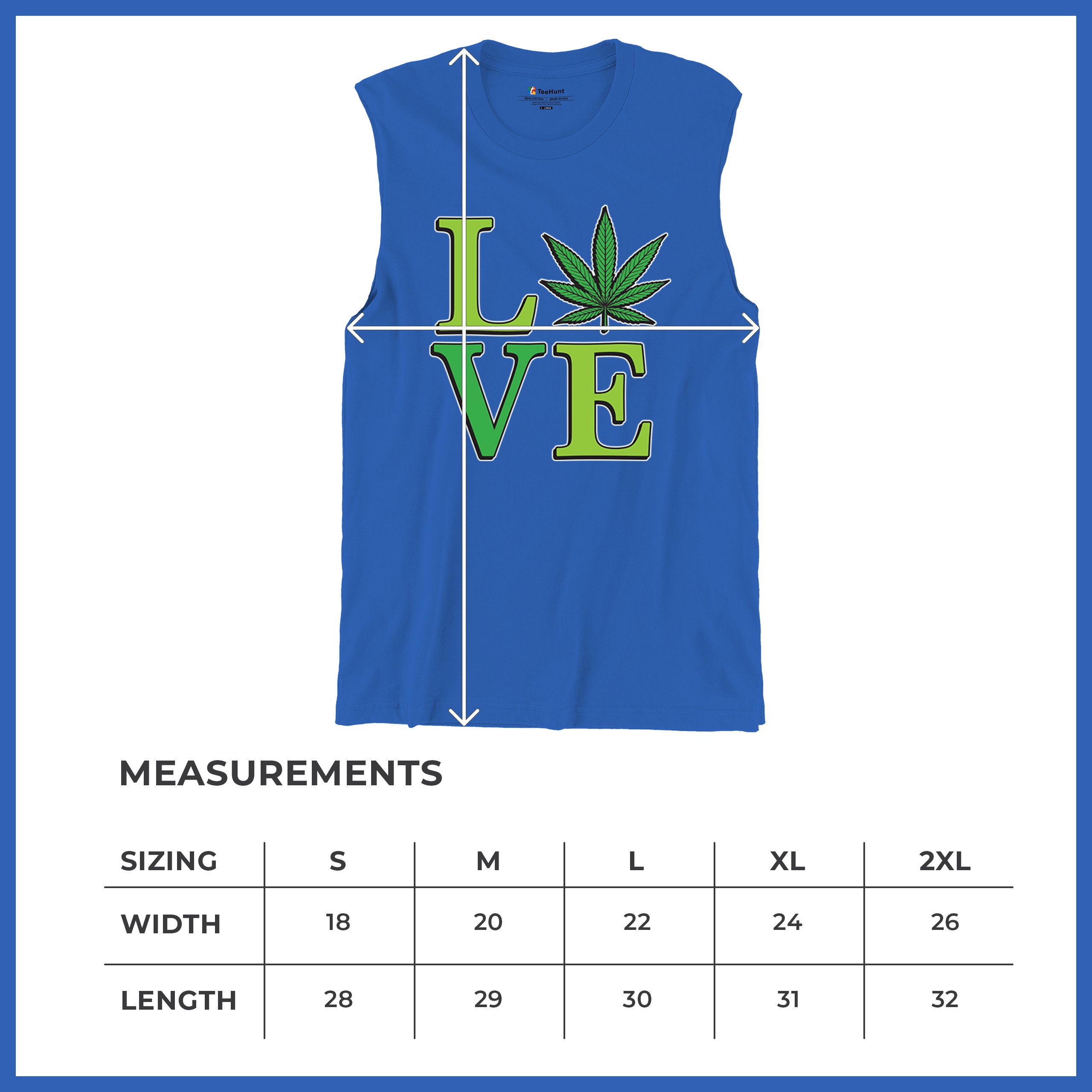 Love Weed Leaf Muscle Shirt Cannabis 420 Wordplay Marijuana Stoner Plant Men's - Picture 43 of 43