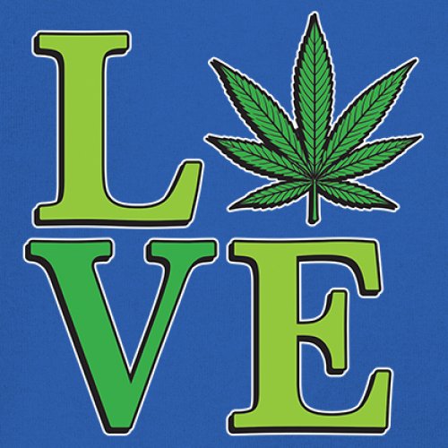 Love Weed Leaf Muscle Shirt Cannabis 420 Wordplay Marijuana Stoner Plant Men's - Picture 39 of 43