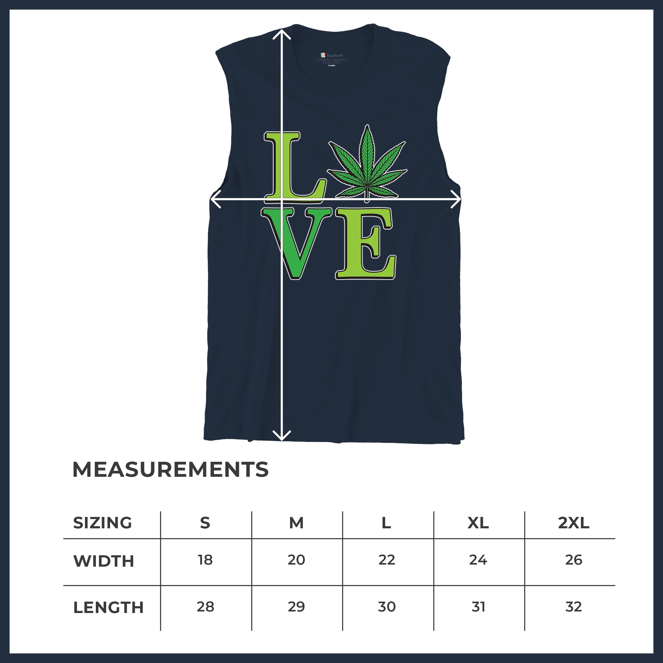 Love Weed Leaf Muscle Shirt Cannabis 420 Wordplay Marijuana Stoner Plant Men's - Picture 36 of 43