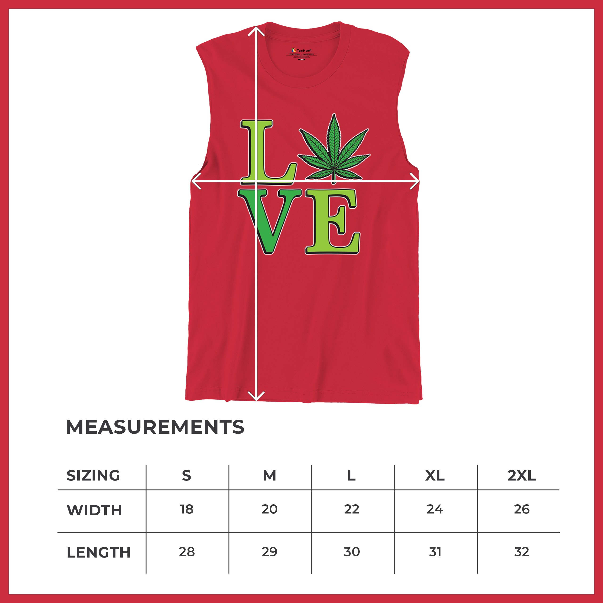 Love Weed Leaf Muscle Shirt Cannabis 420 Wordplay Marijuana Stoner Plant Men's - Picture 22 of 43