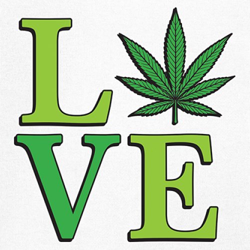 Love Weed Leaf Muscle Shirt Cannabis 420 Wordplay Marijuana Stoner Plant Men's - Picture 25 of 43