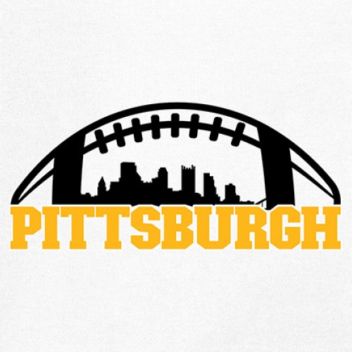 Pittsburgh Skyline Football Youth T-shirt Steel City Bleed Black and Gold Kids - Picture 4 of 50