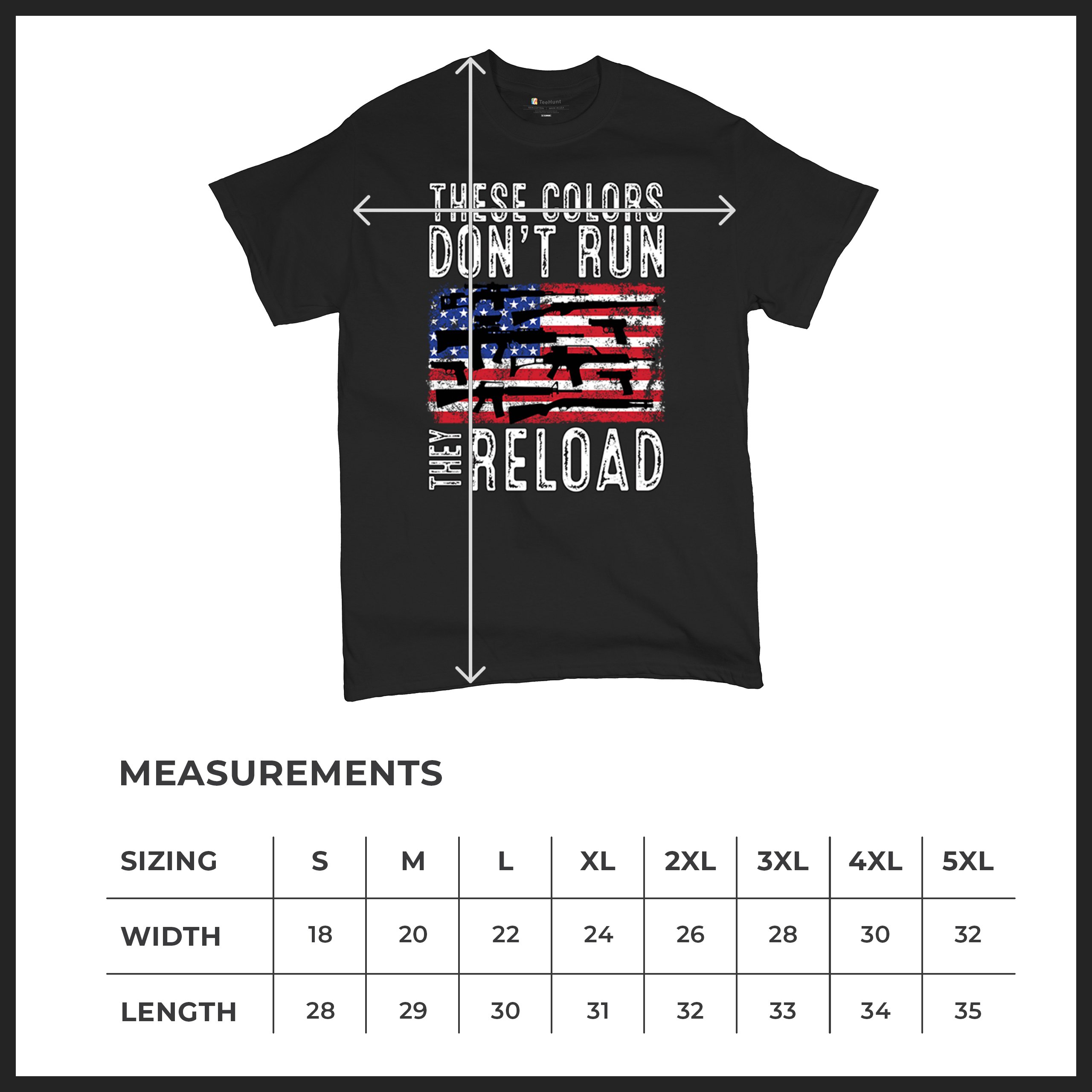 These Colors Don't Run They Reload T-shirt 2nd Amendment Gun Rights Men's Tee - Picture 8 of 113