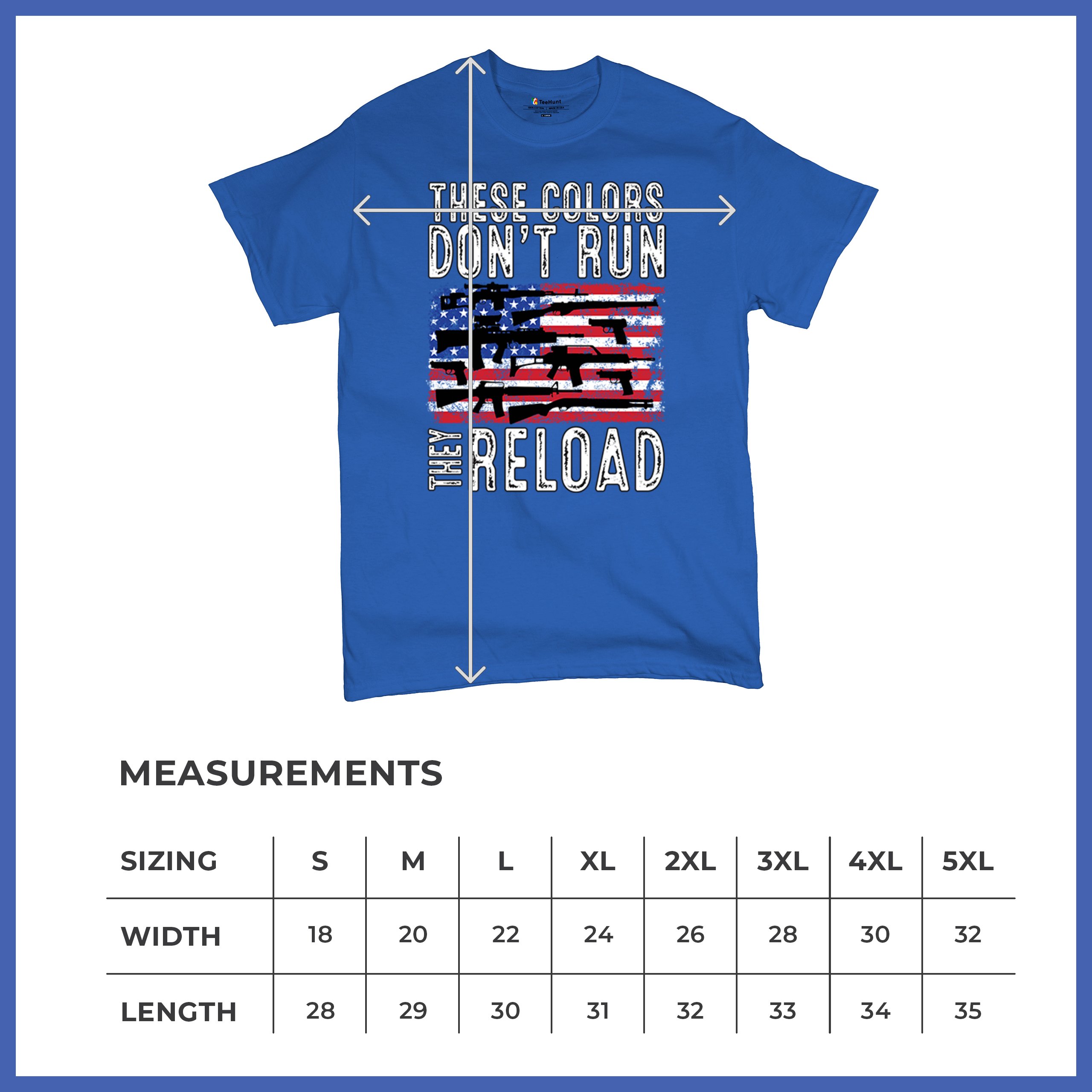 These Colors Don't Run They Reload T-shirt 2nd Amendment Gun Rights Men's Tee - Picture 106 of 113