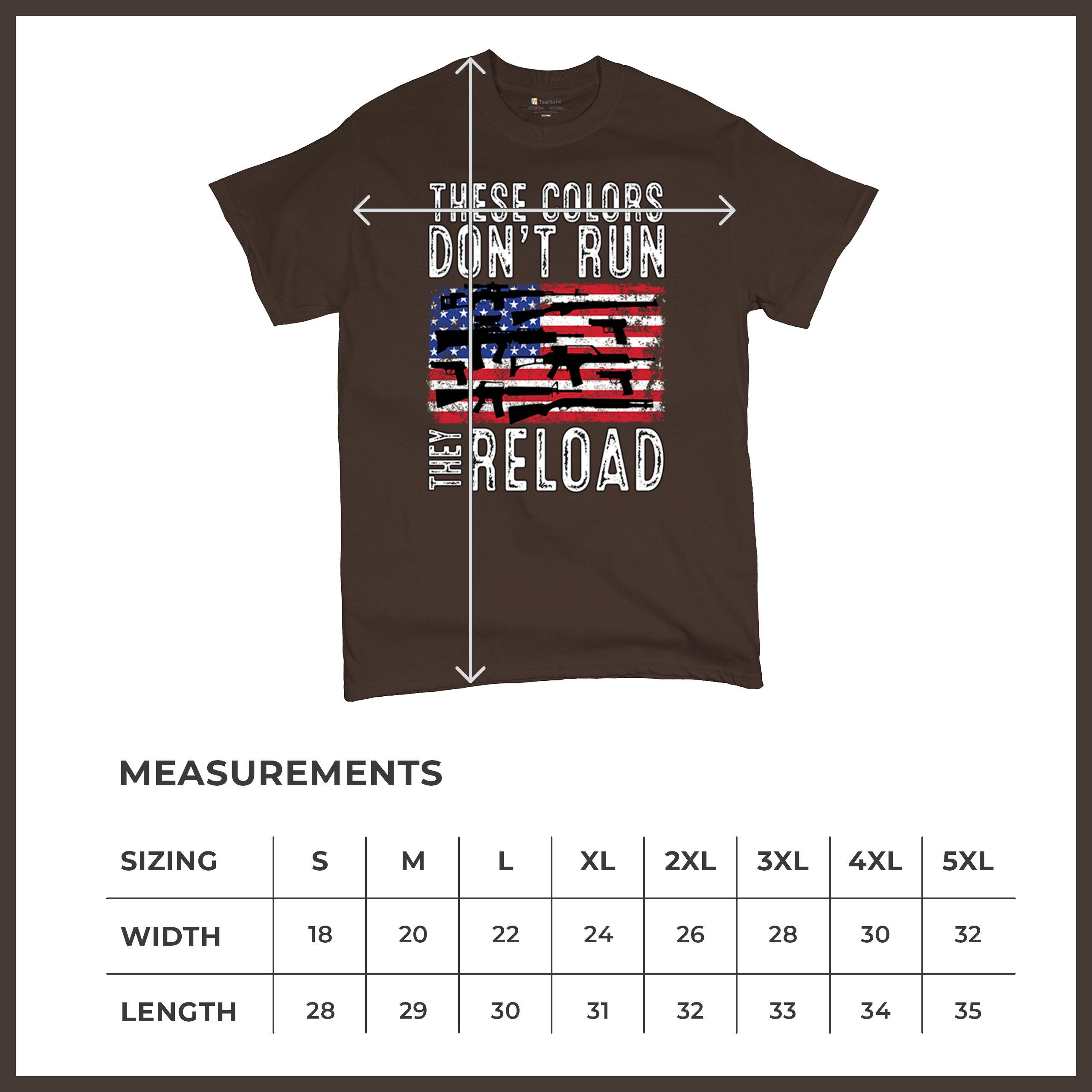These Colors Don't Run They Reload T-shirt 2nd Amendment Gun Rights Men's Tee - Picture 78 of 113
