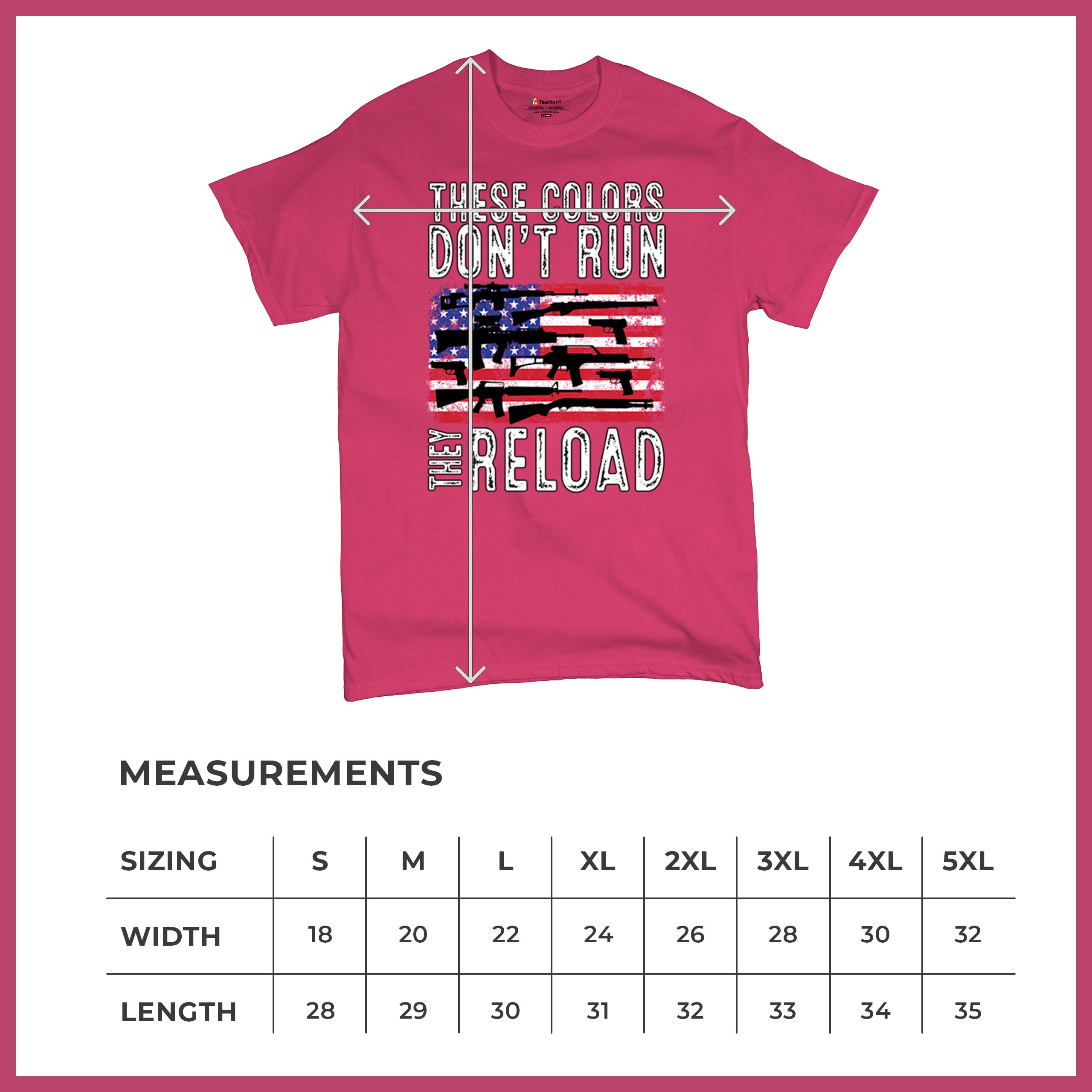 These Colors Don't Run They Reload T-shirt 2nd Amendment Gun Rights Men's Tee - Picture 29 of 113