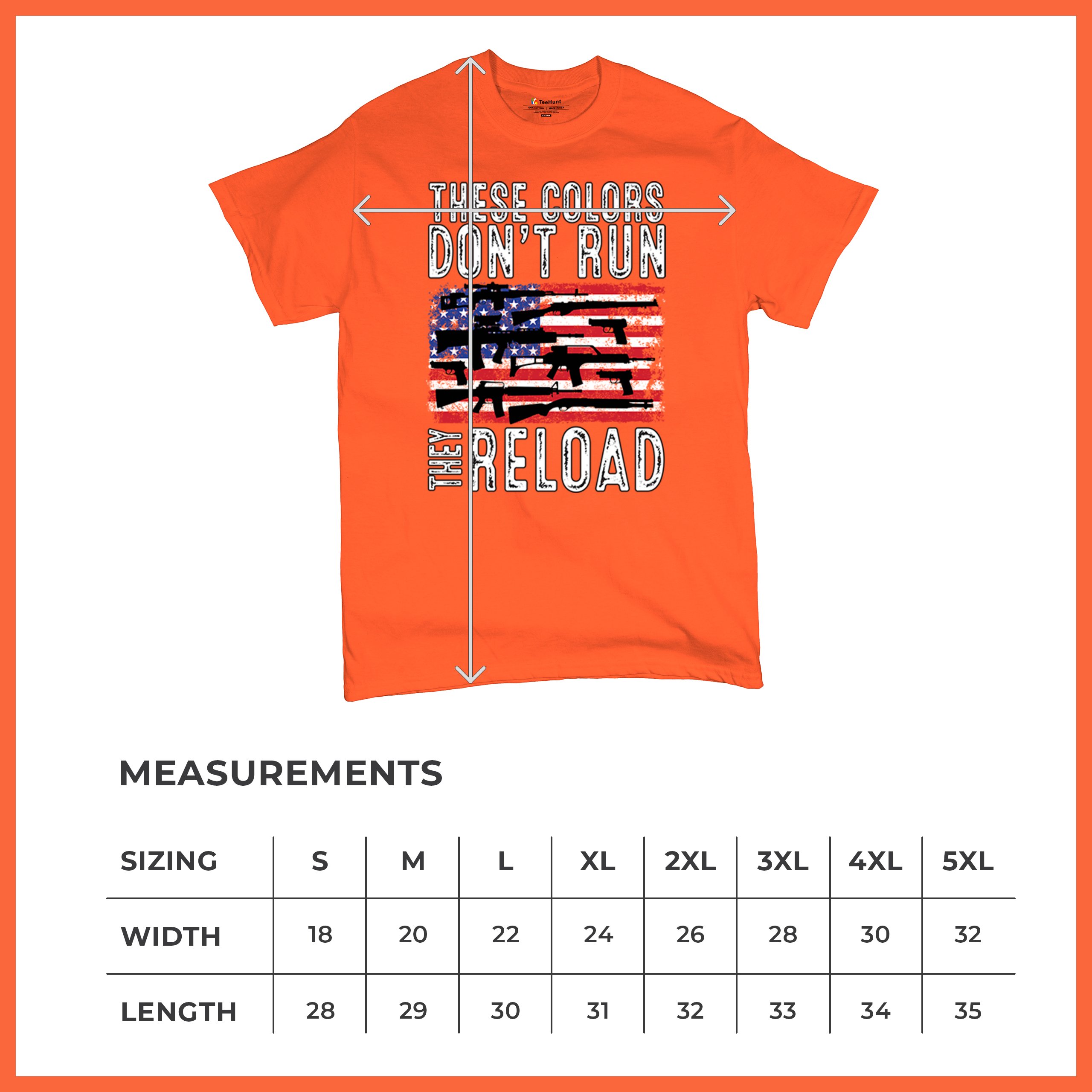 These Colors Don't Run They Reload T-shirt 2nd Amendment Gun Rights Men's Tee - Picture 22 of 113