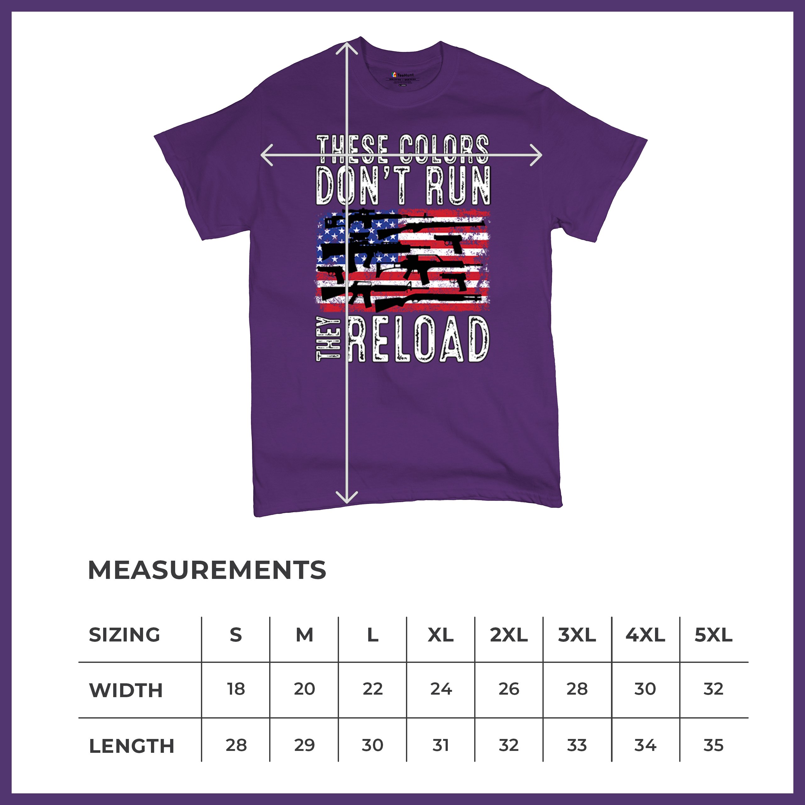 These Colors Don't Run They Reload T-shirt 2nd Amendment Gun Rights Men's Tee - Picture 36 of 113