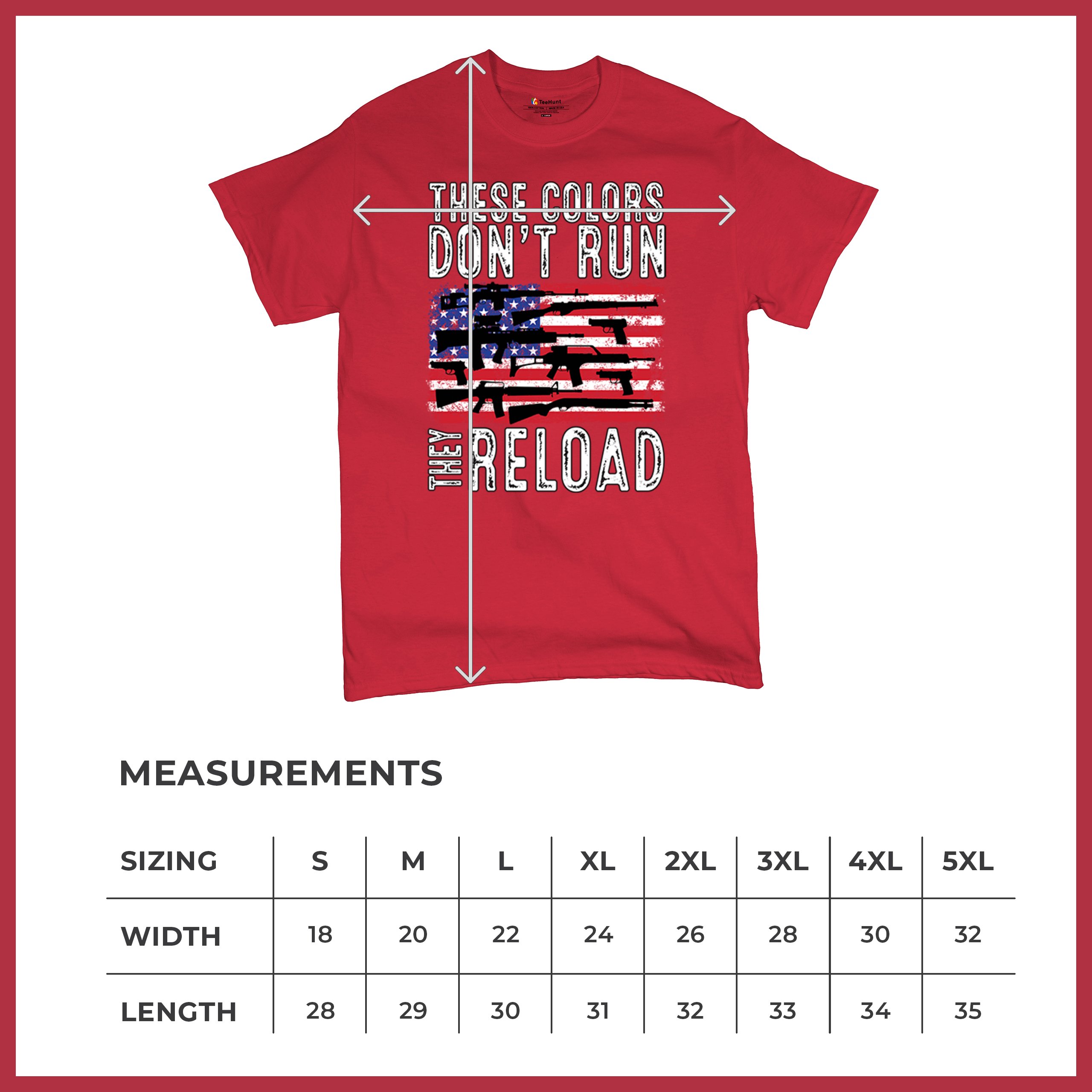 These Colors Don't Run They Reload T-shirt 2nd Amendment Gun Rights Men's Tee - Picture 43 of 113