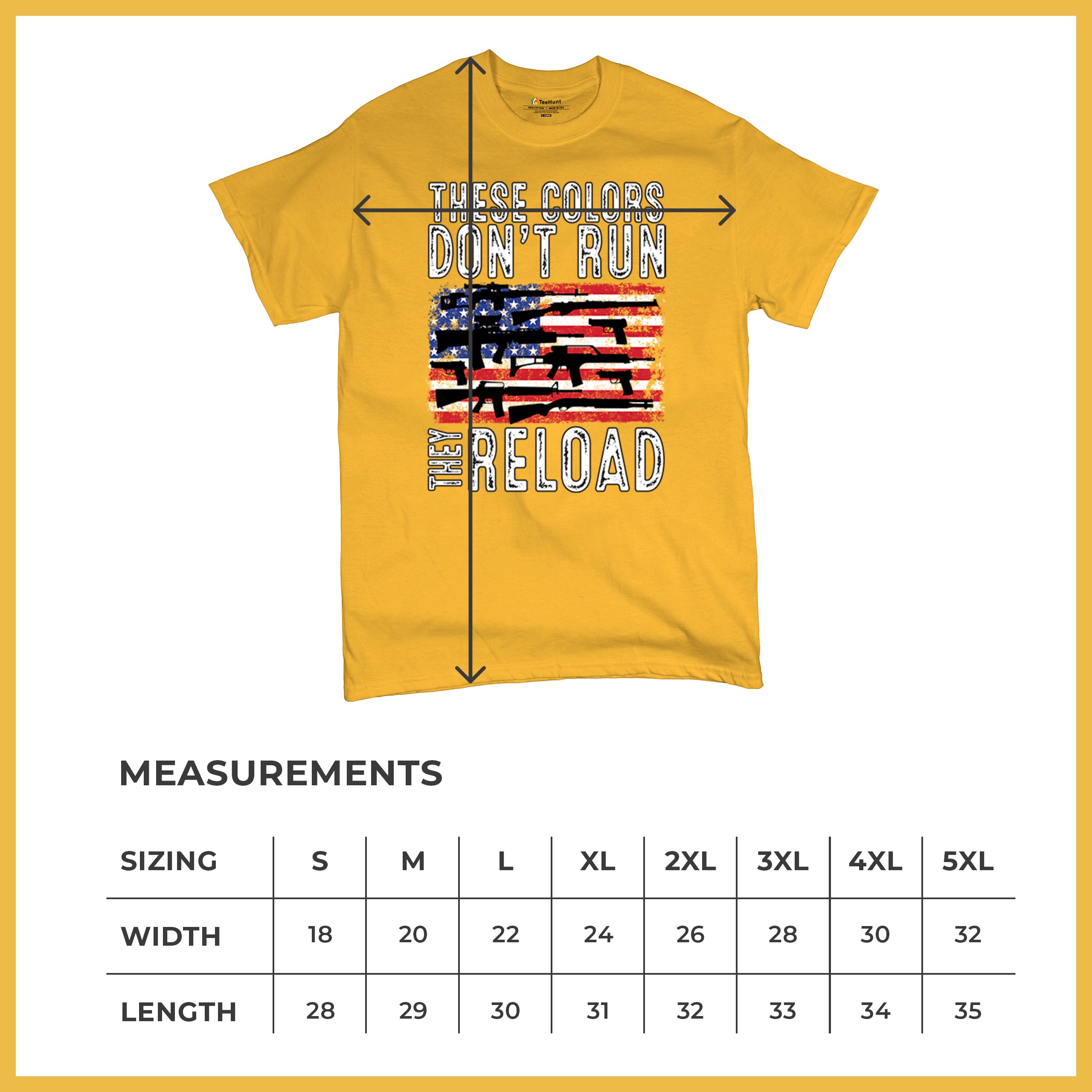 These Colors Don't Run They Reload T-shirt 2nd Amendment Gun Rights Men's Tee - Picture 113 of 113