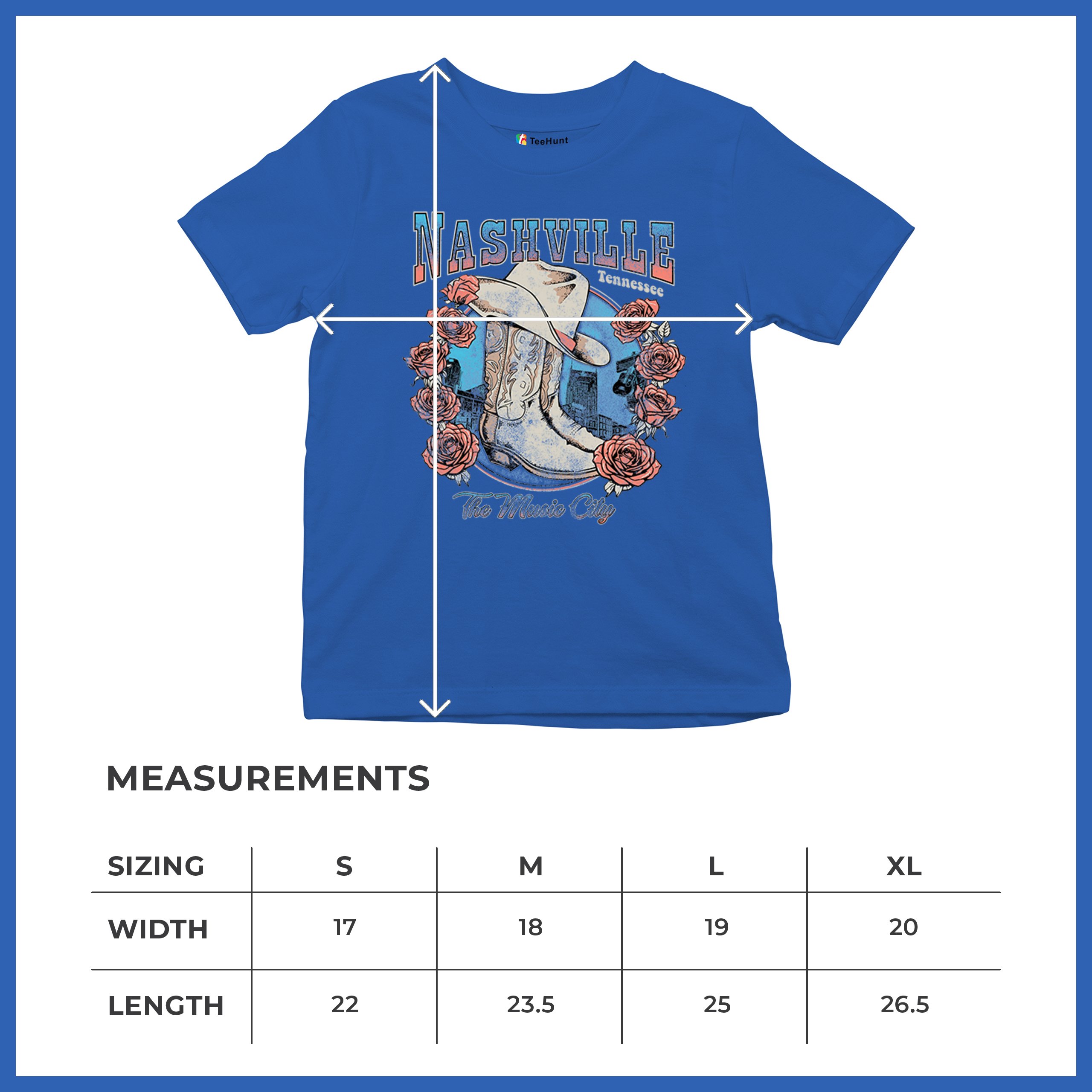 Nashville The Music City Youth T-shirt Country Cowgirl Boots and Hat Kids - Picture 43 of 50