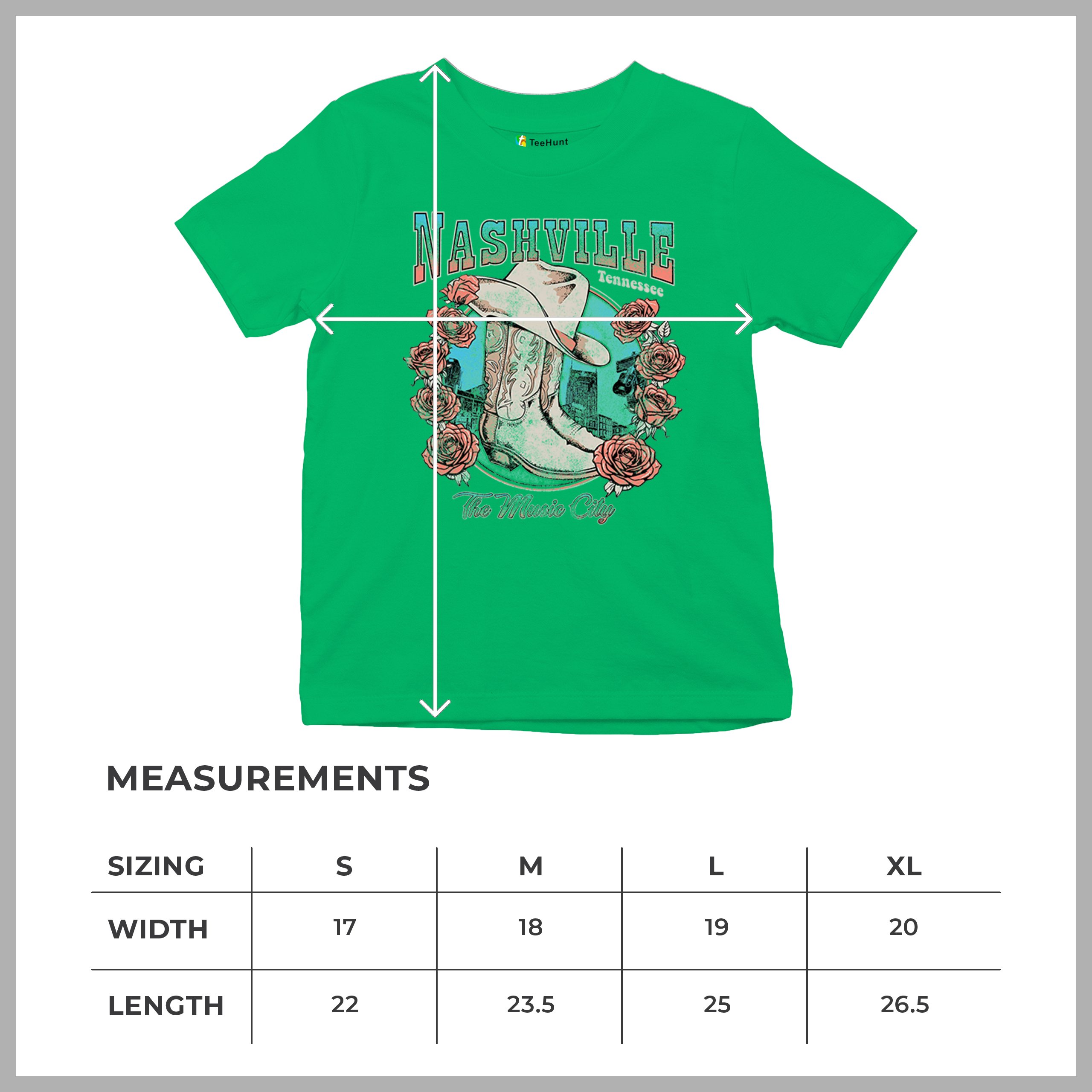 Nashville The Music City Youth T-shirt Country Cowgirl Boots and Hat Kids - Picture 36 of 50
