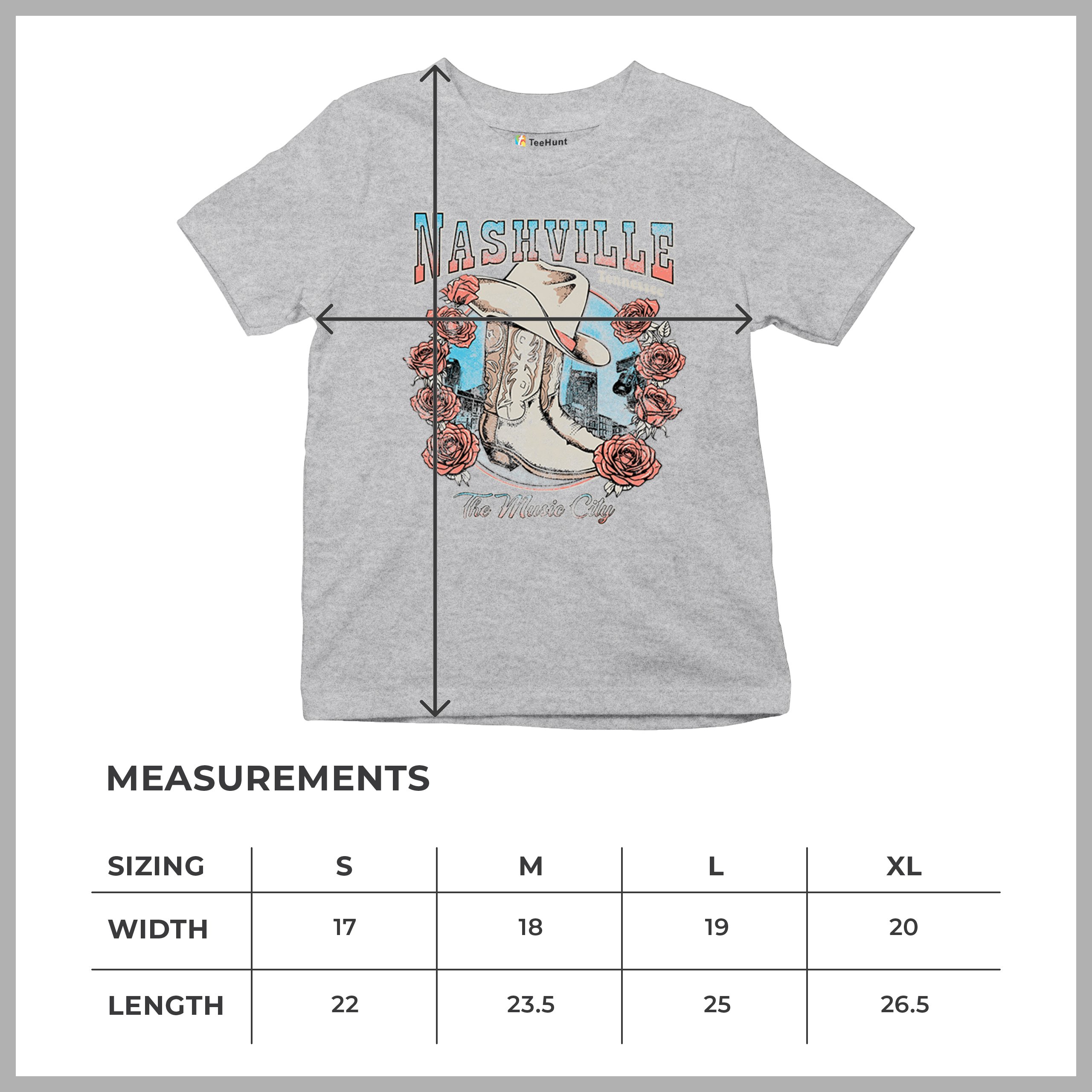 Nashville The Music City Youth T-shirt Country Cowgirl Boots and Hat Kids - Picture 15 of 50