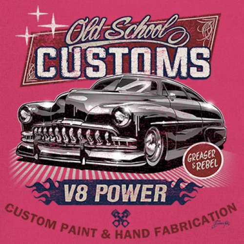 Old School Custom V8 Youth T-shirt Hot Rod Greaser & Rebel Classic Car Kids - Picture 46 of 50