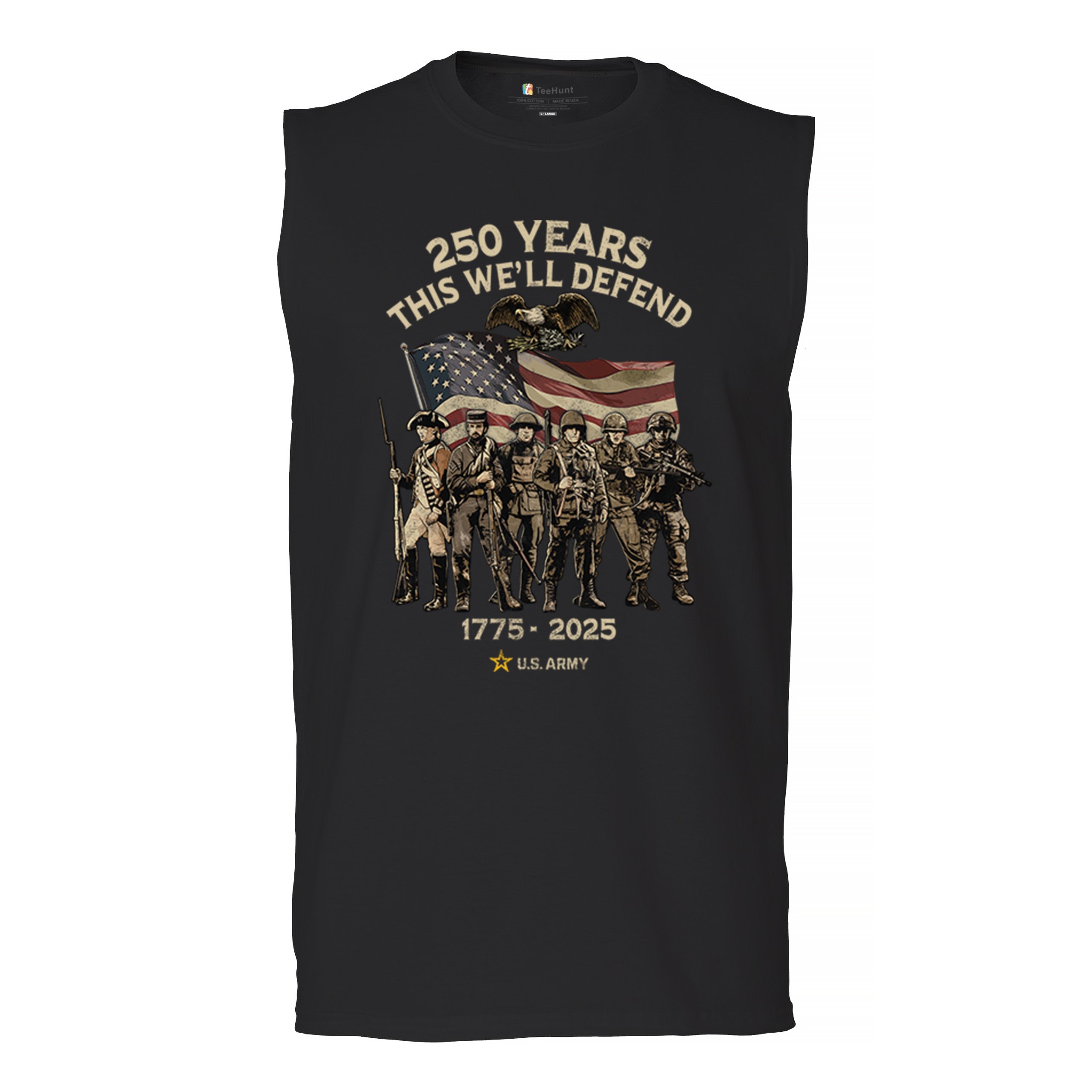 ALTRA US Army 250 anni camicia muscolare uomo veterano militare americano DD 214