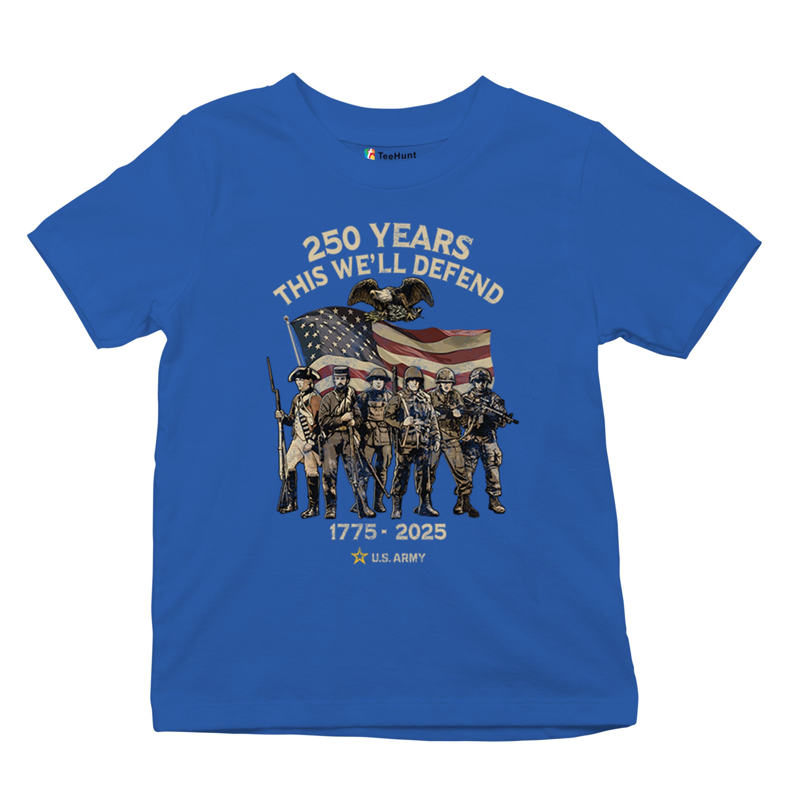 US Army 250 Years Youth T-shirt American Military Veteran DD 214 Kids - Picture 34 of 43