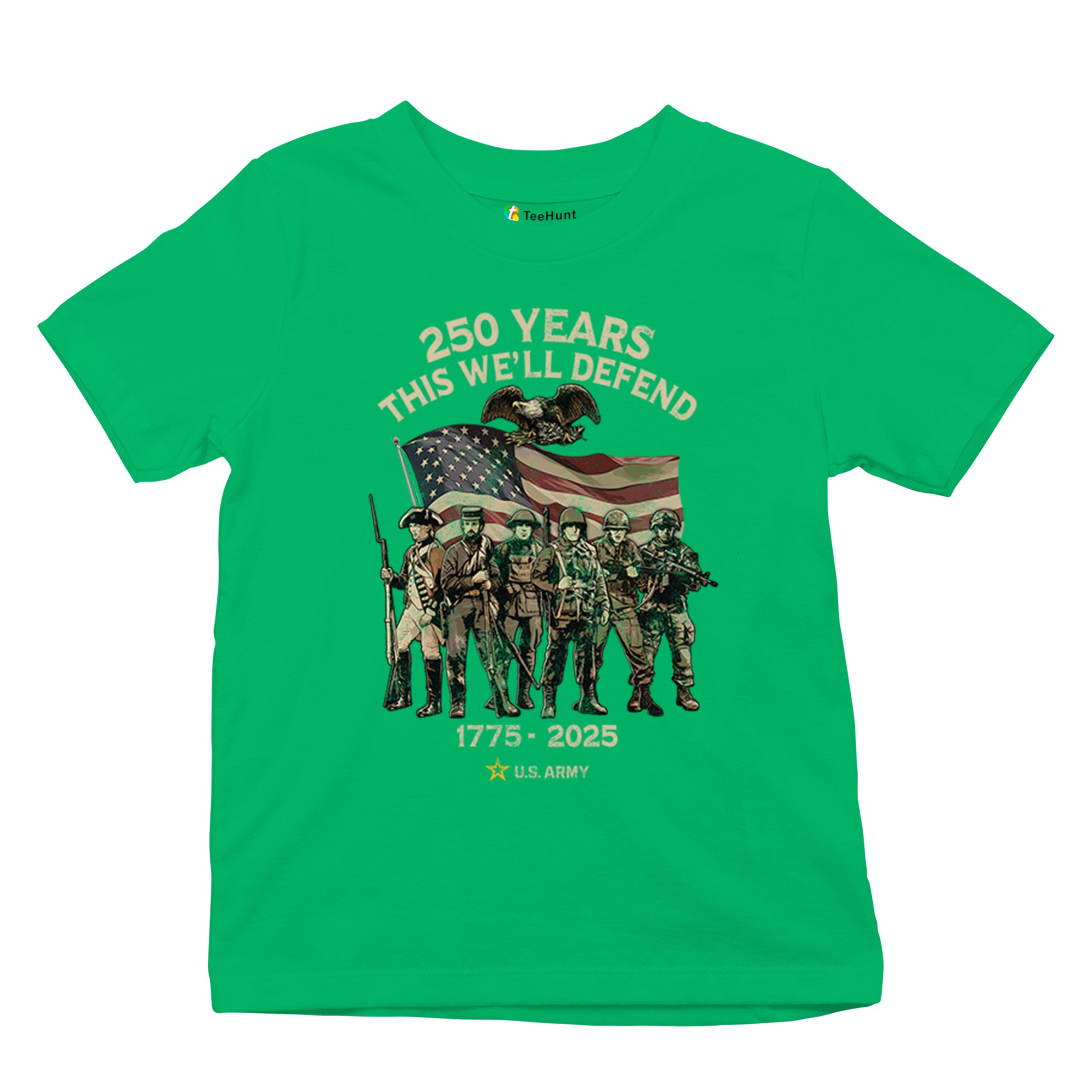 US Army 250 Years Youth T-shirt American Military Veteran DD 214 Kids - Picture 27 of 43