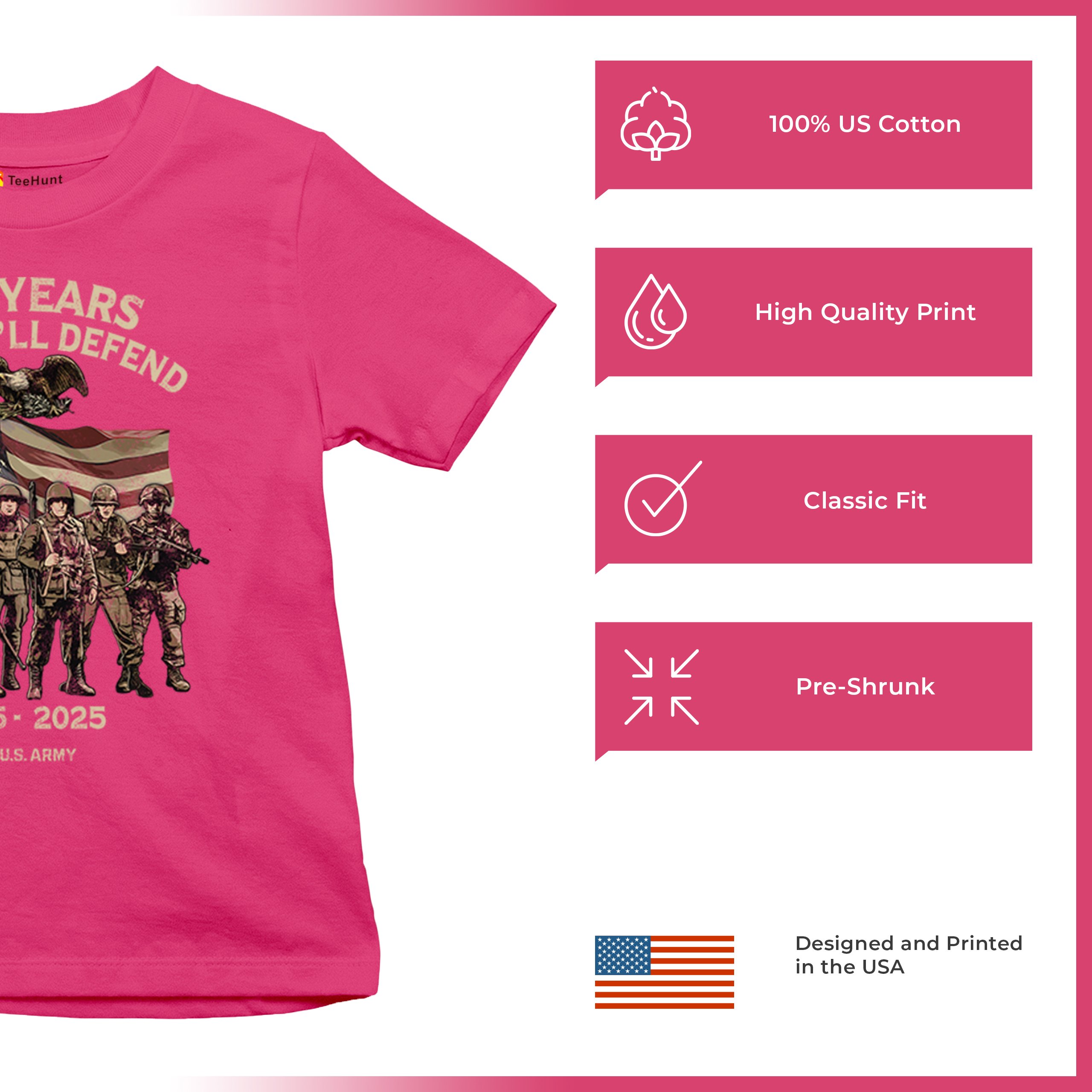 US Army 250 Years Youth T-shirt American Military Veteran DD 214 Kids - Picture 42 of 43