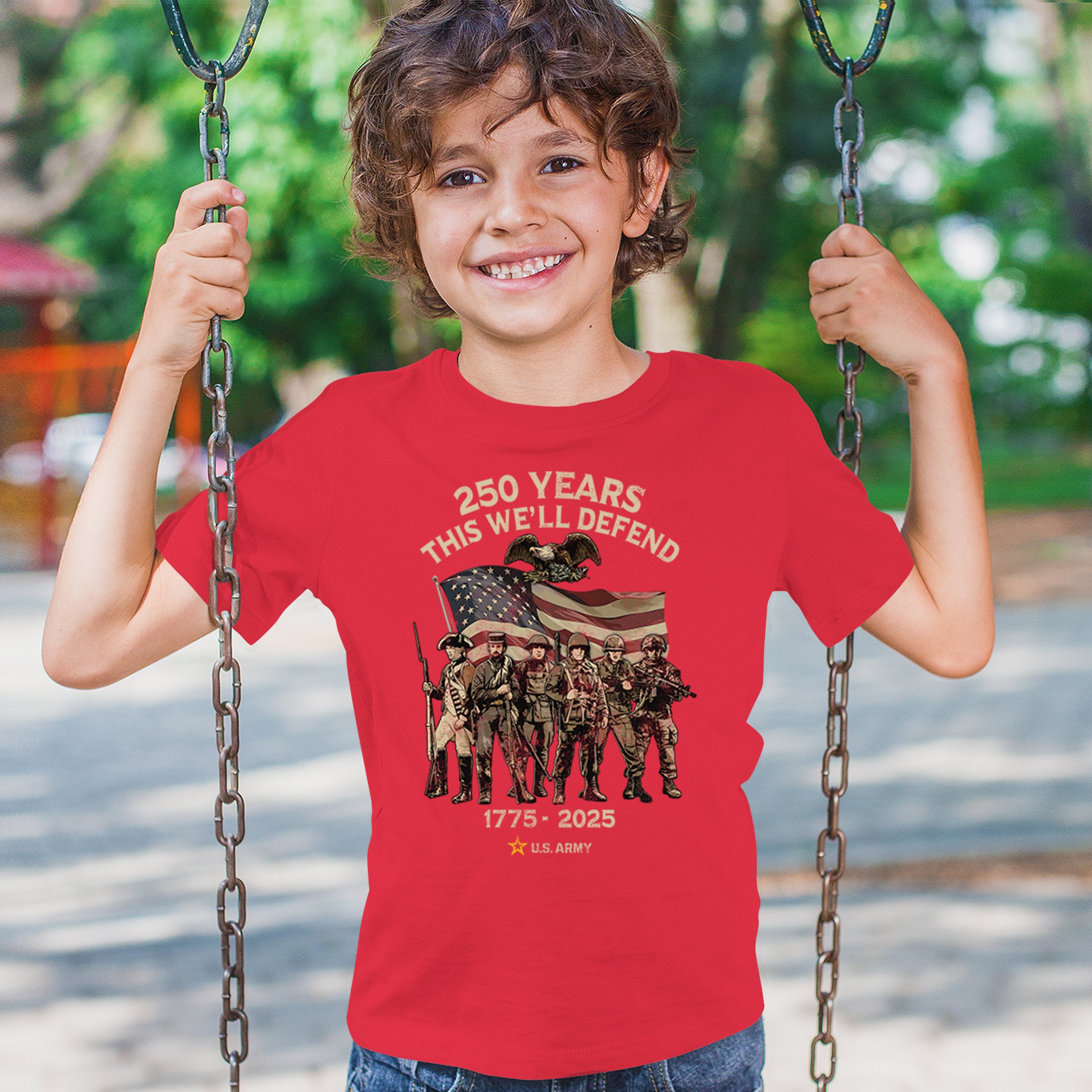 US Army 250 Years Youth T-shirt American Military Veteran DD 214 Kids - Picture 12 of 43