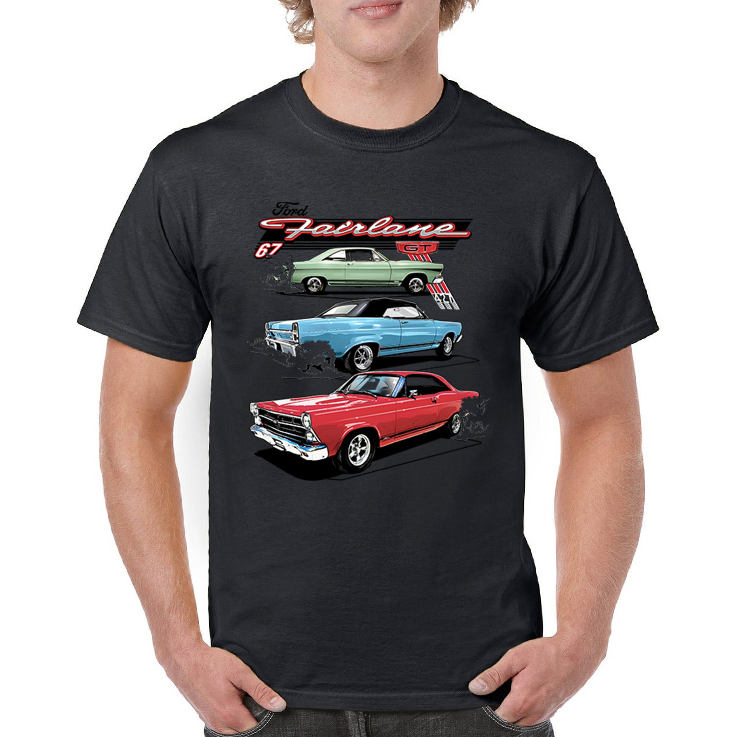 1967 Ford Fairlane GT T-shirt American Muscle Car Vintage 60s Retro Men’s Tee