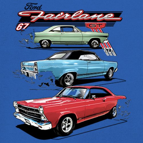 1967 Ford Fairlane GT Youth T-shirt American Muscle Car Vintage 60s Retro Kids - Picture 39 of 50