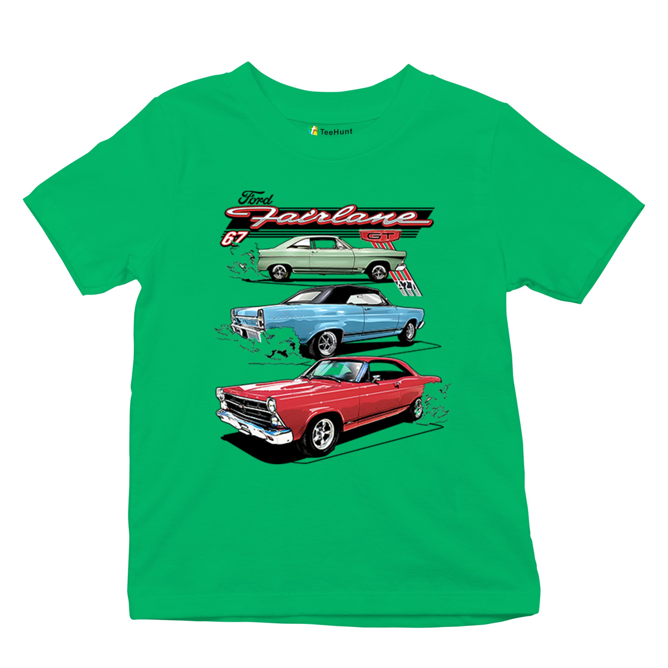 1967 Ford Fairlane GT Youth T-shirt American Muscle Car Vintage 60s Retro Kids - Picture 34 of 50