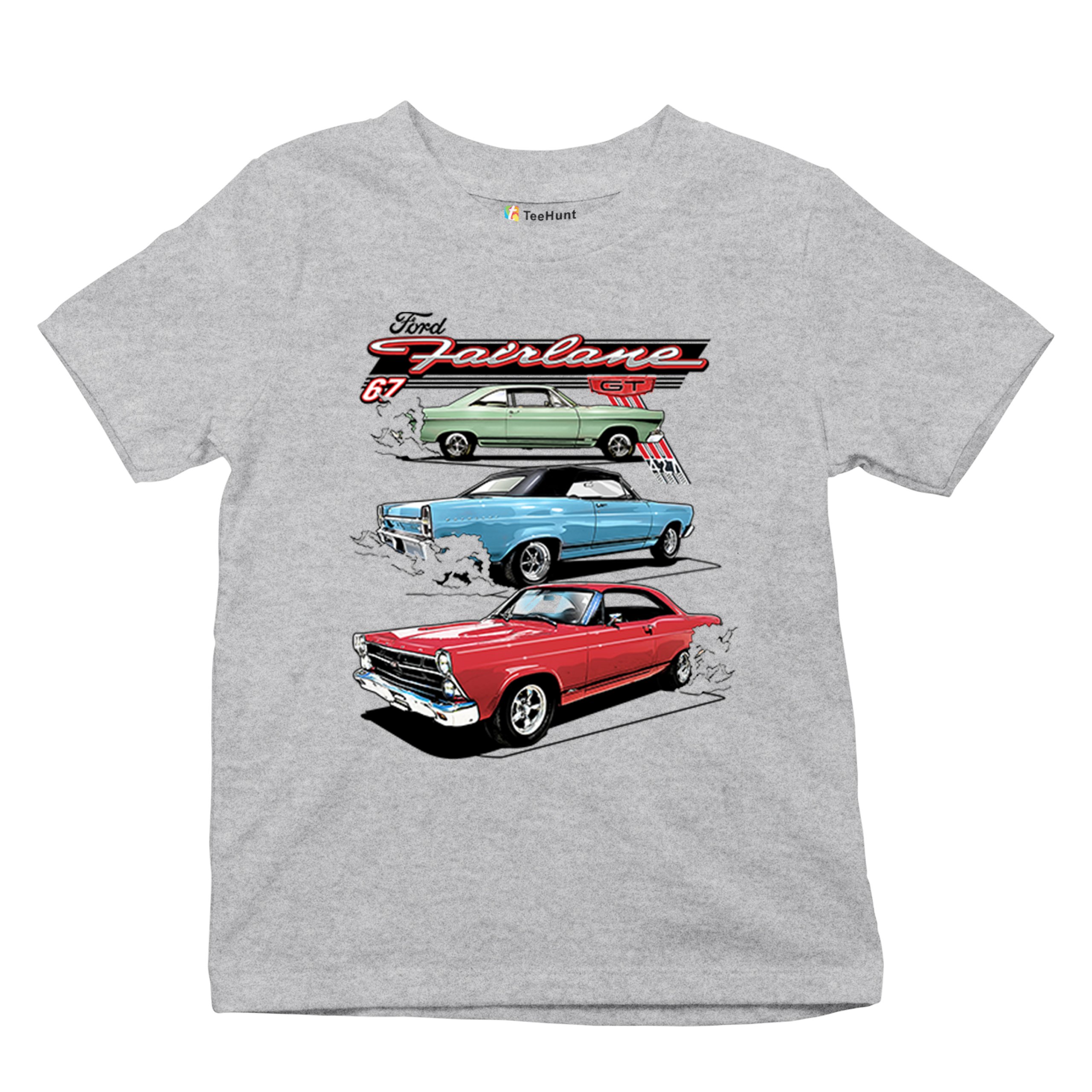 1967 Ford Fairlane GT Youth T-shirt American Muscle Car Vintage 60s Retro Kids - Picture 13 of 50