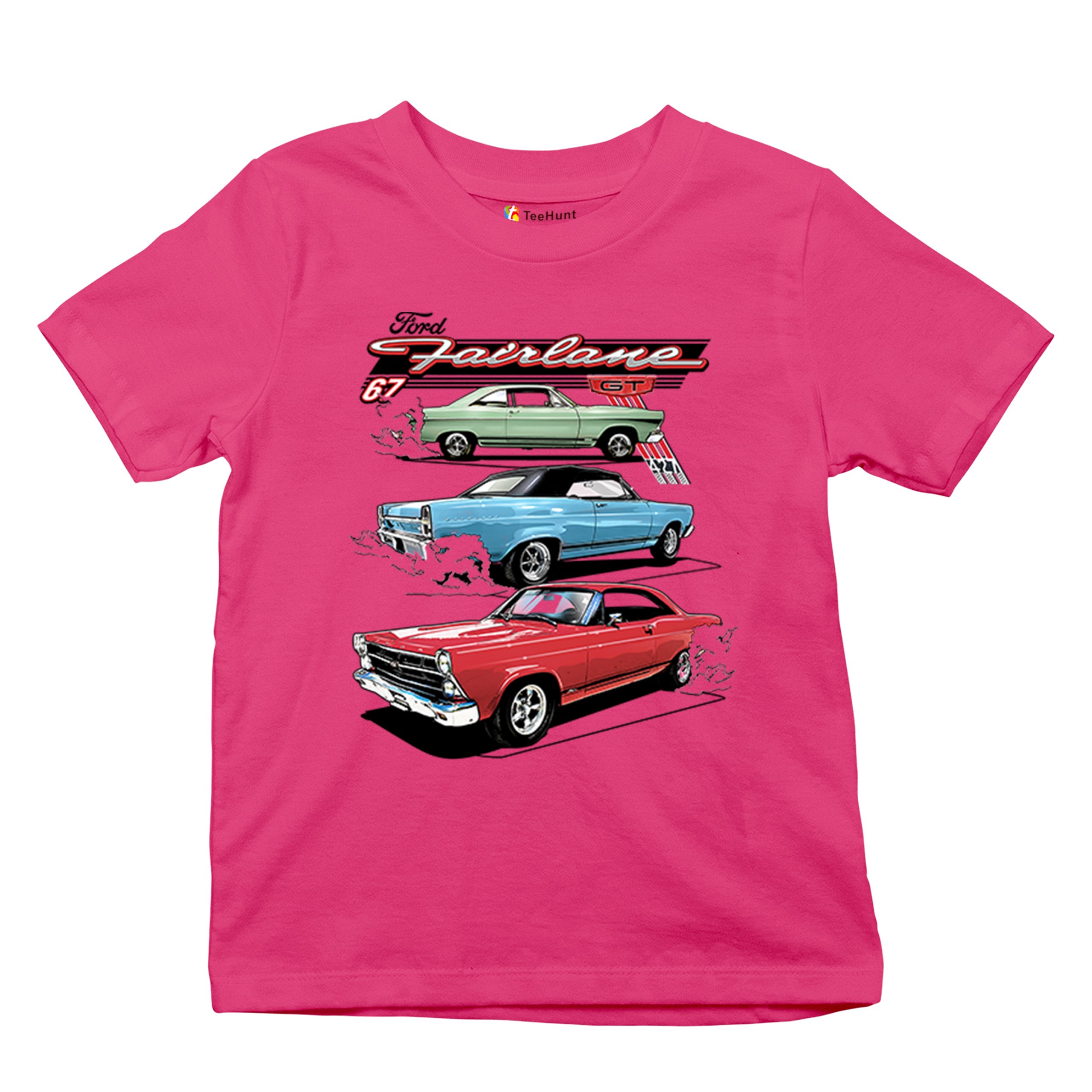 1967 Ford Fairlane GT Youth T-shirt American Muscle Car Vintage 60s Retro Kids - Picture 48 of 50