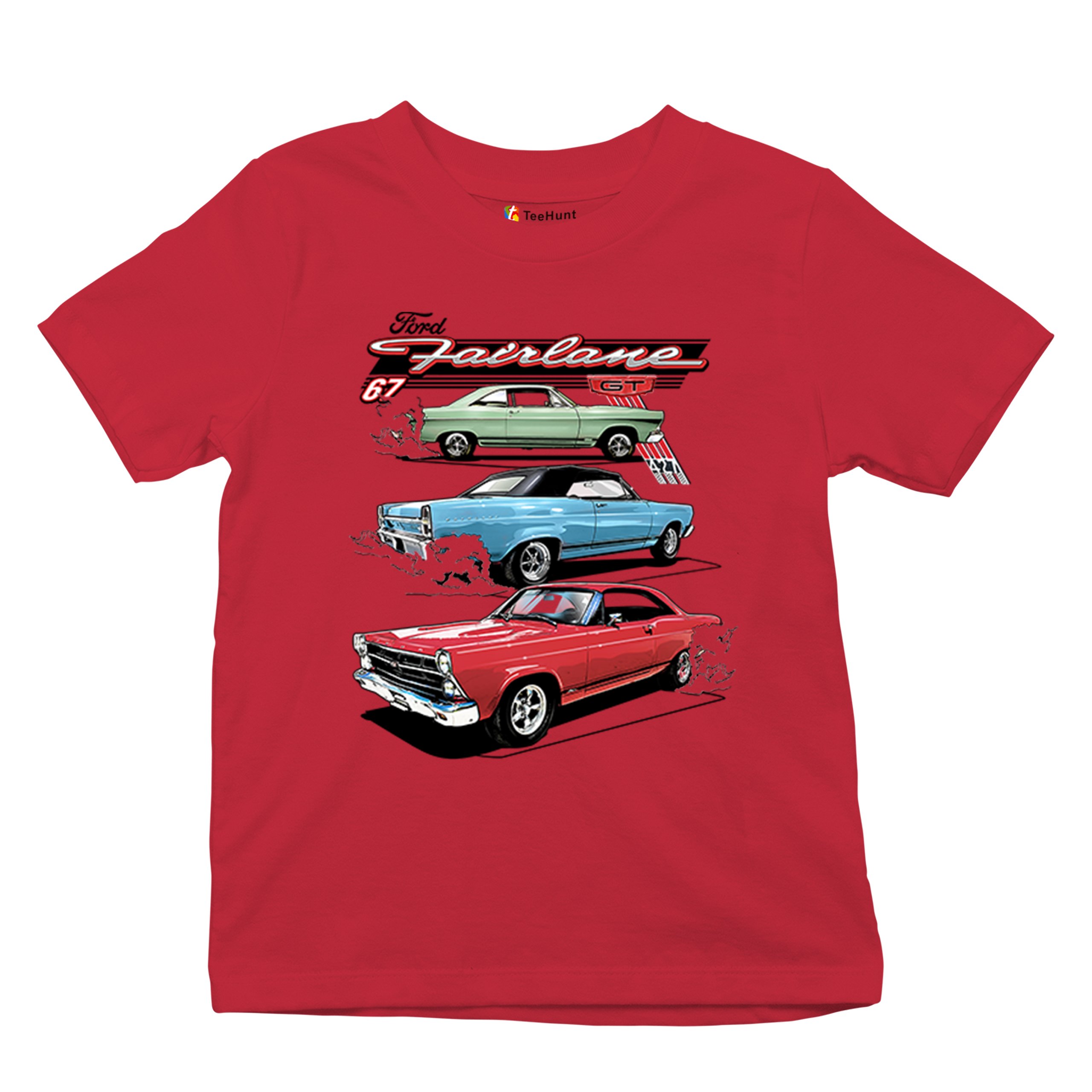 1967 Ford Fairlane GT Youth T-shirt American Muscle Car Vintage 60s Retro Kids - Picture 20 of 50