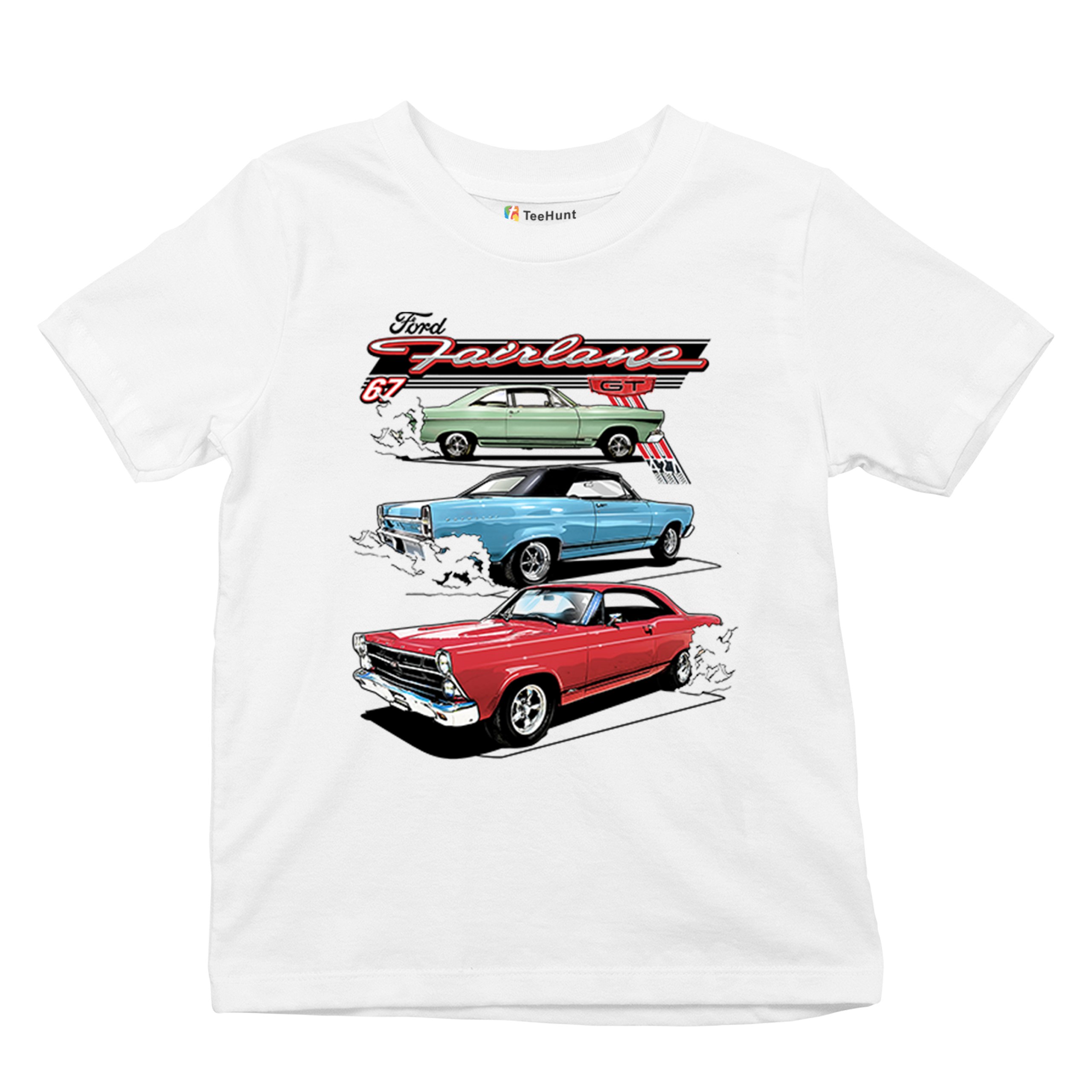 1967 Ford Fairlane GT Youth T-shirt American Muscle Car Vintage 60s Retro Kids - Picture 27 of 50