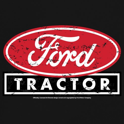 Ford Tractor Red Distressed Logo Youth T-shirt Vintage Farm Classic Brand Kids - Picture 4 of 43