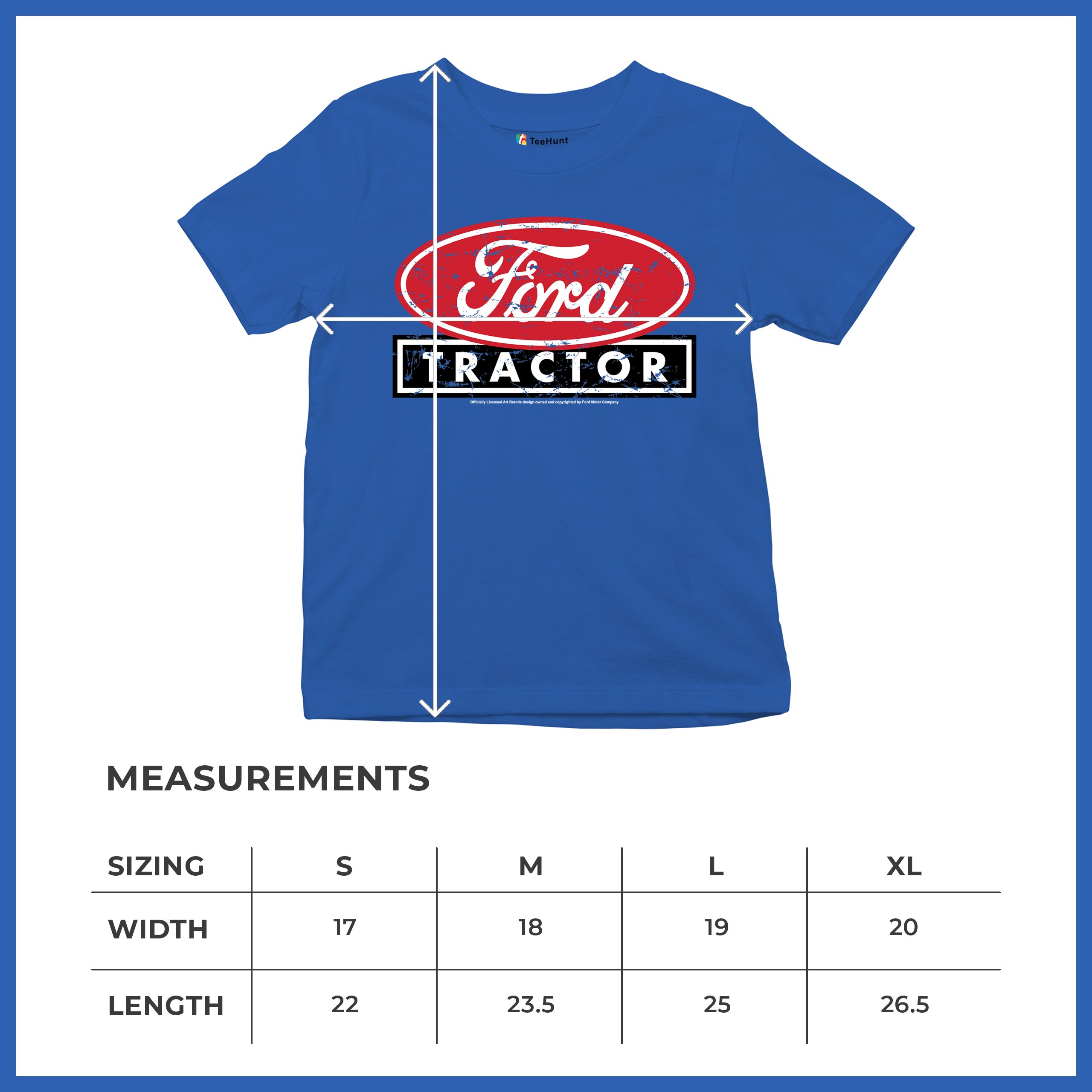 Ford Tractor Red Distressed Logo Youth T-shirt Vintage Farm Classic Brand Kids - Picture 36 of 43