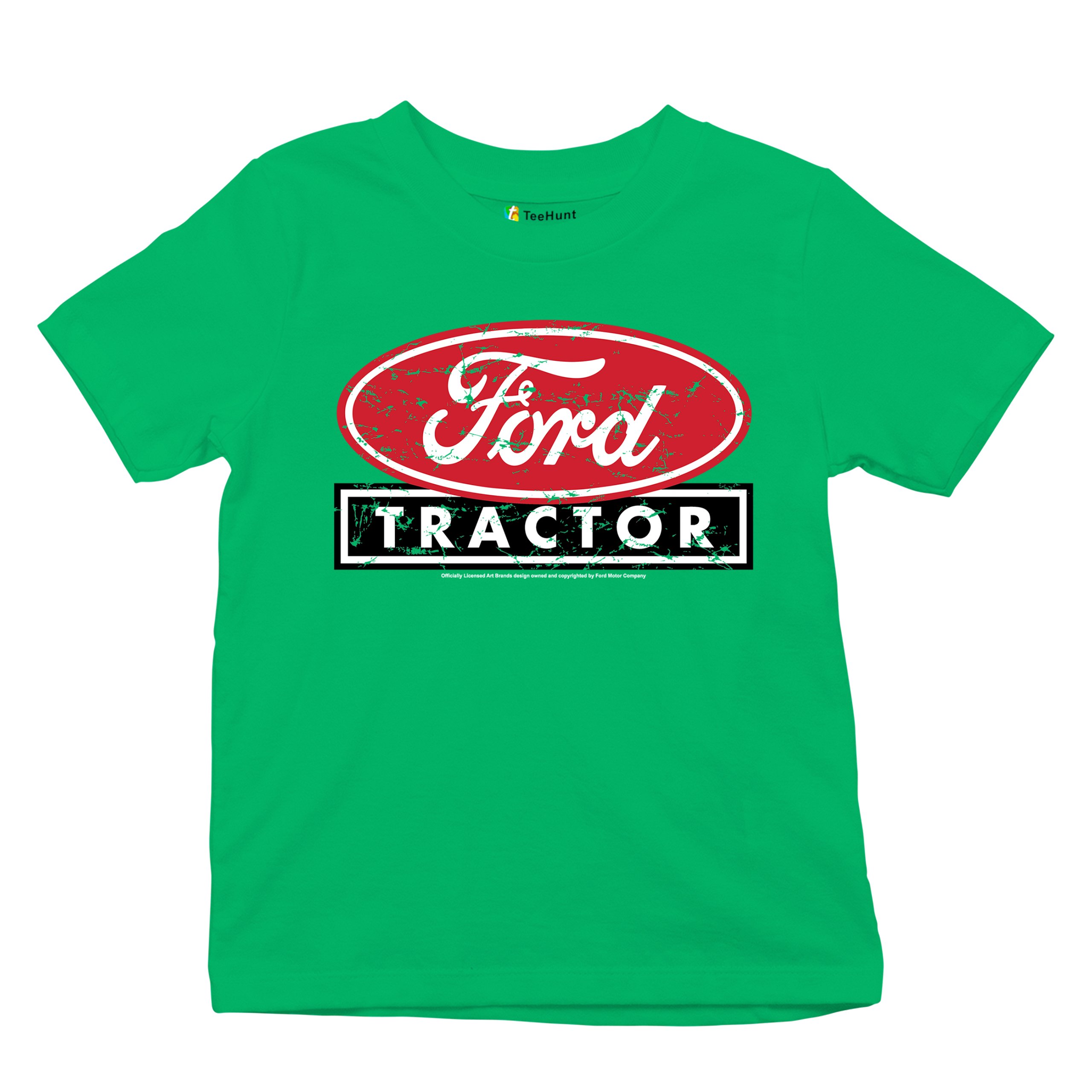 Ford Tractor Red Distressed Logo Youth T-shirt Vintage Farm Classic Brand Kids - Picture 27 of 43