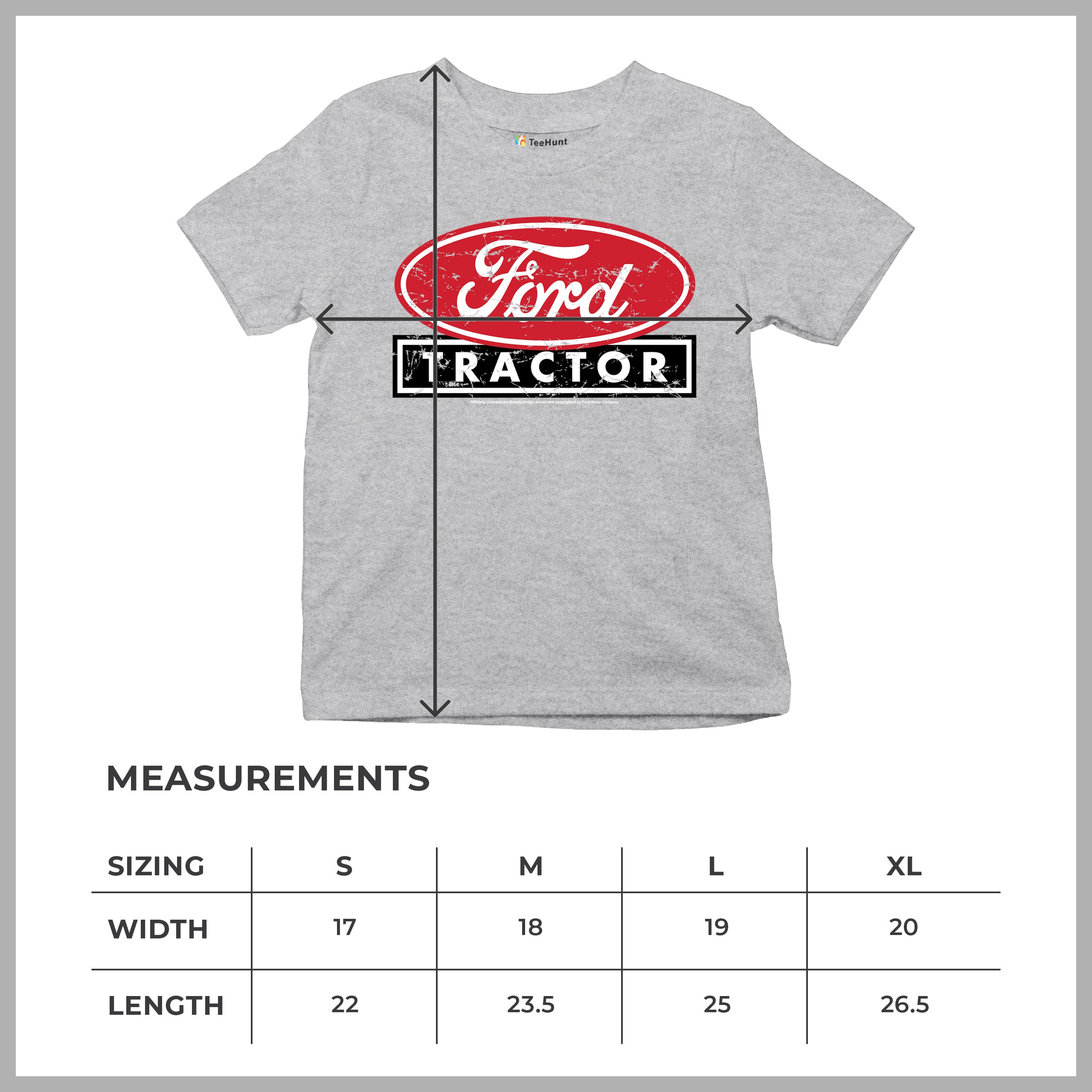 Ford Tractor Red Distressed Logo Youth T-shirt Vintage Farm Classic Brand Kids - Picture 15 of 43