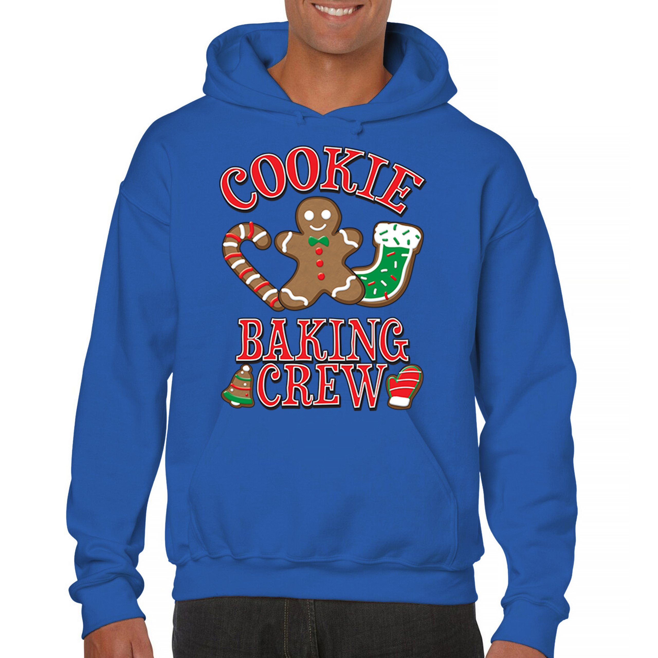 へドン Cookie Baking Crew Sweatshirt Christmas Holiday Spirit Gingerbread
