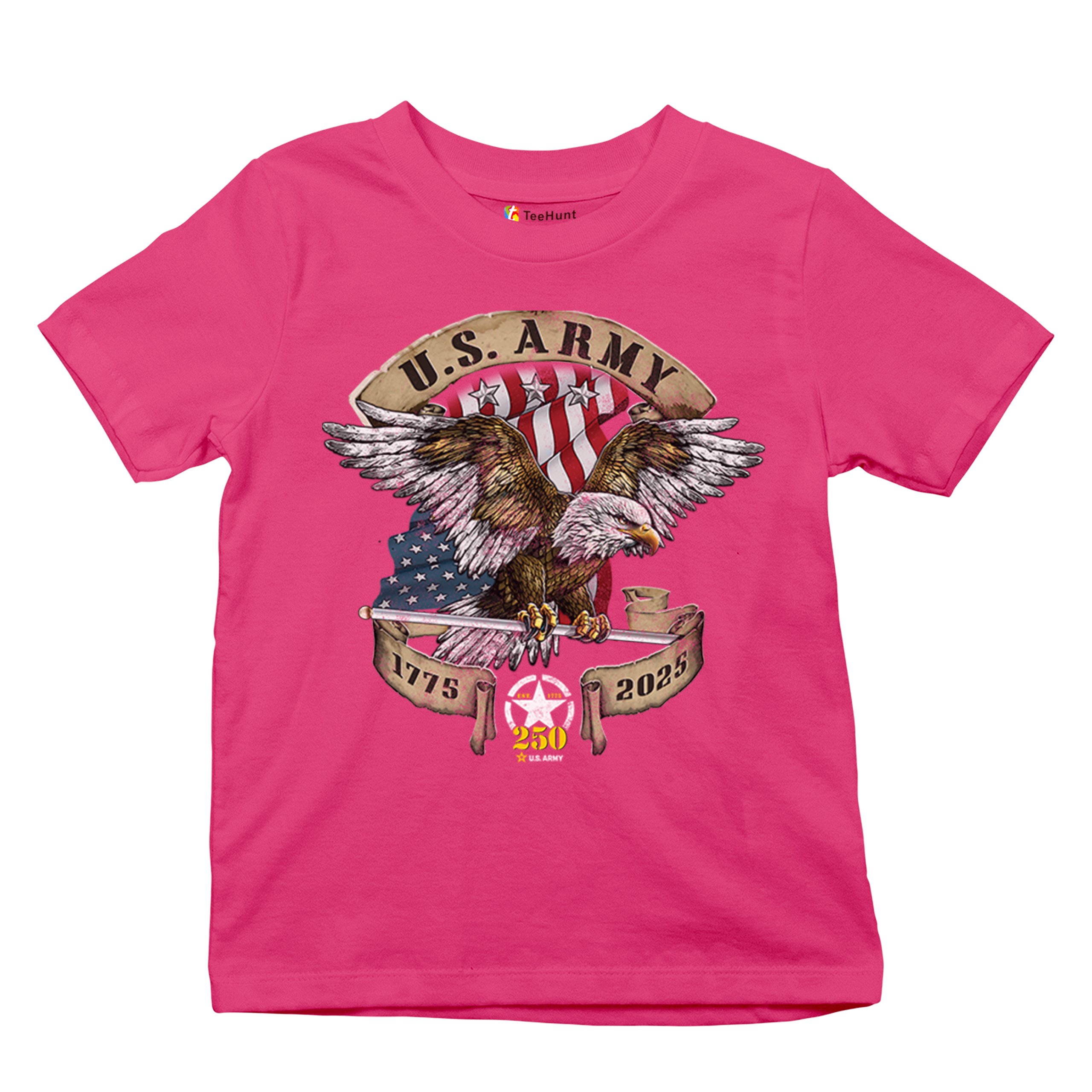 US Army Eagle Youth T-shirt 250 Anniversary American Veteran DD 214 Kids - Picture 41 of 43