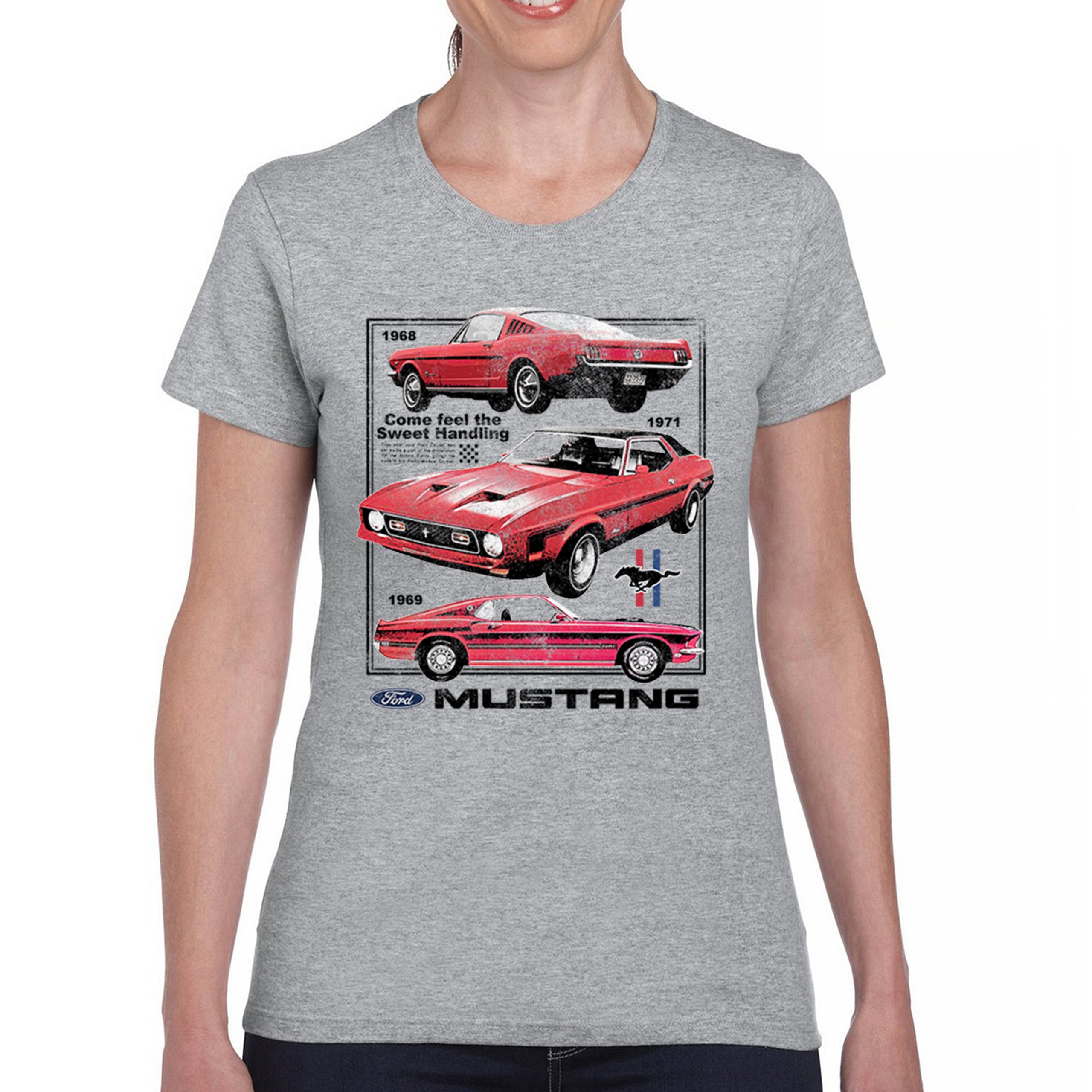 Ford Mustang Poster 1968 1969 1971 T-Shirt Performance Muscle Car Damen Tee - Bild 9 von 29