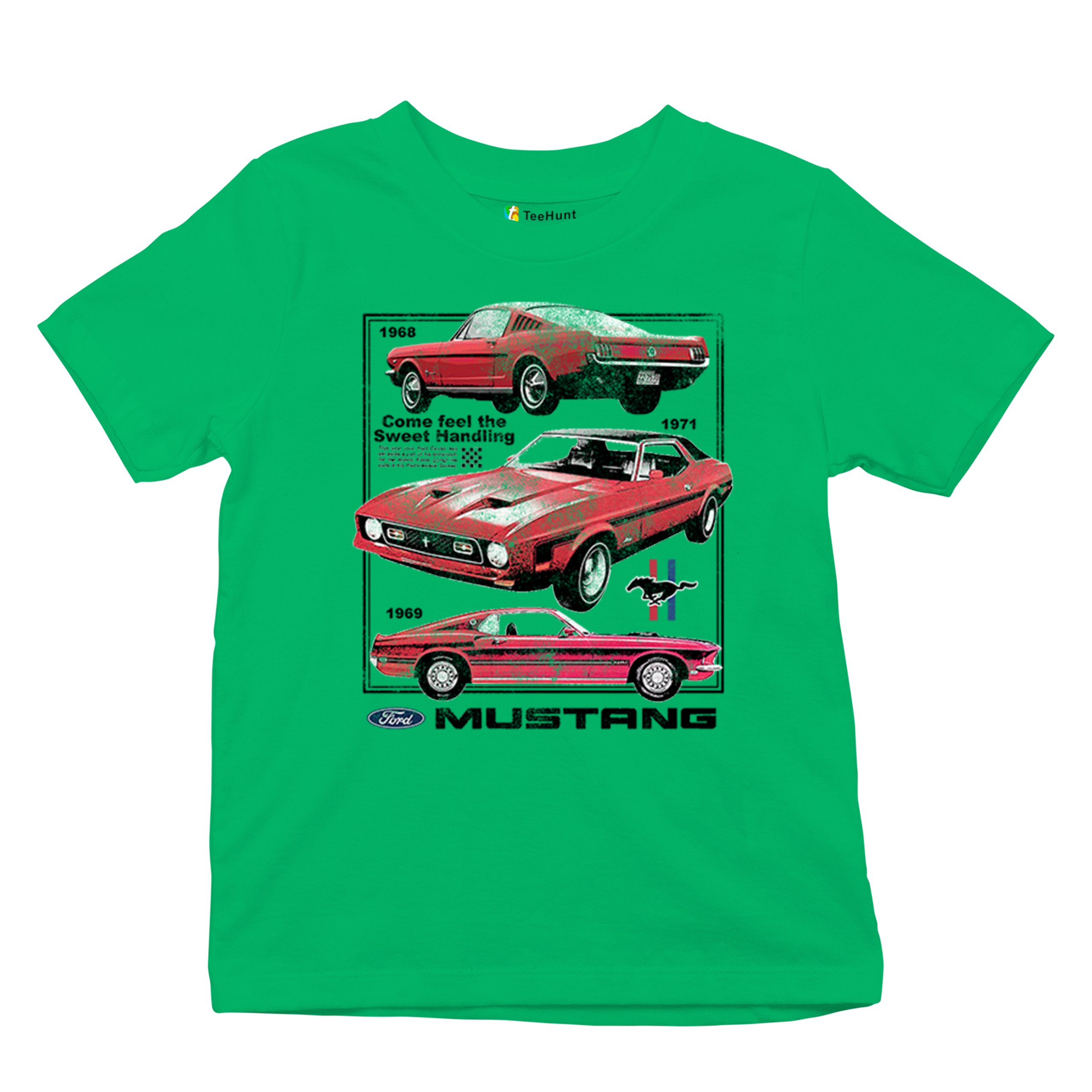 Ford Mustang Poster 1968 1969 1971 Youth T-shirt Performance Muscle Car Kids - Picture 20 of 29