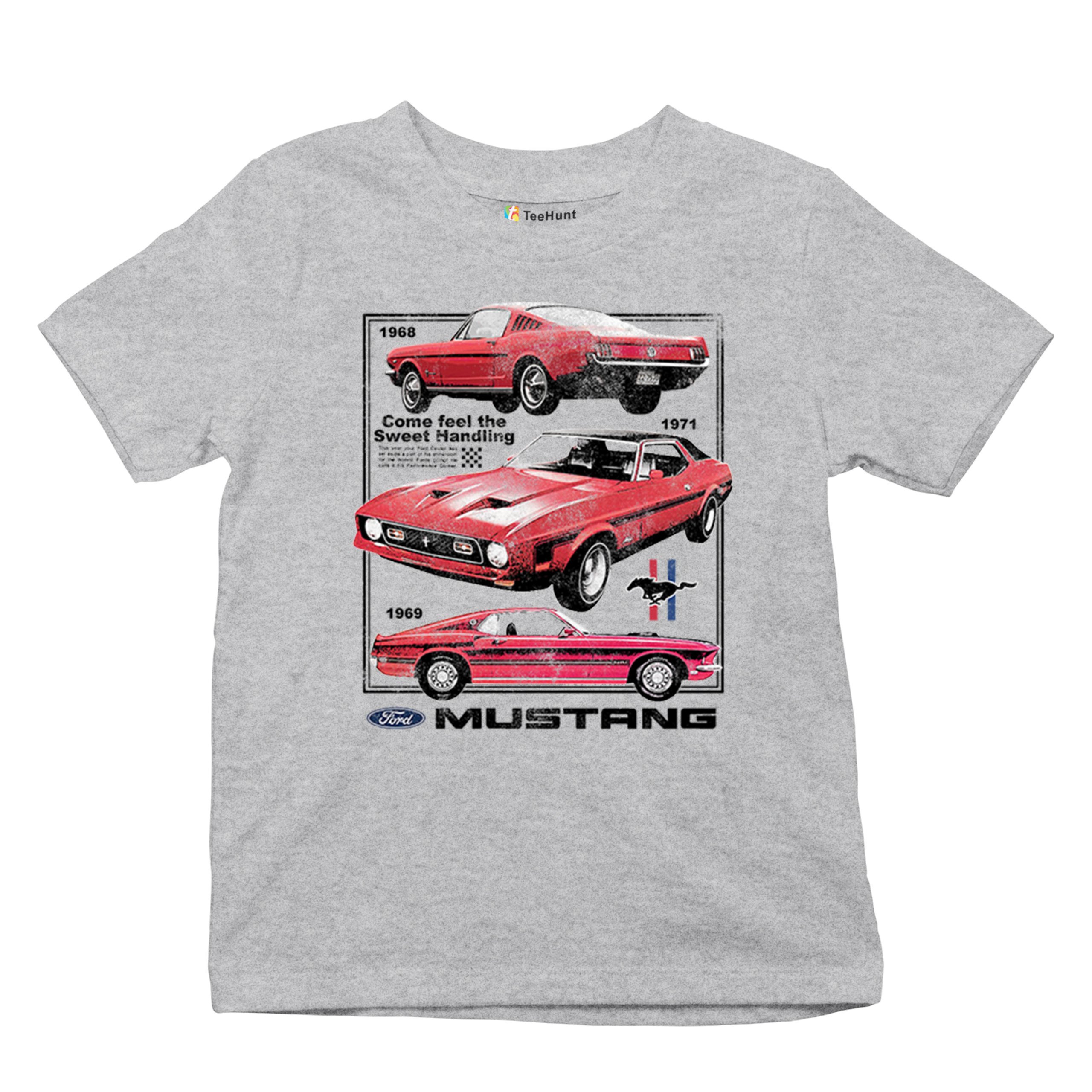 Ford Mustang Poster 1968 1969 1971 Youth T-shirt Performance Muscle Car Kids - Picture 13 of 29
