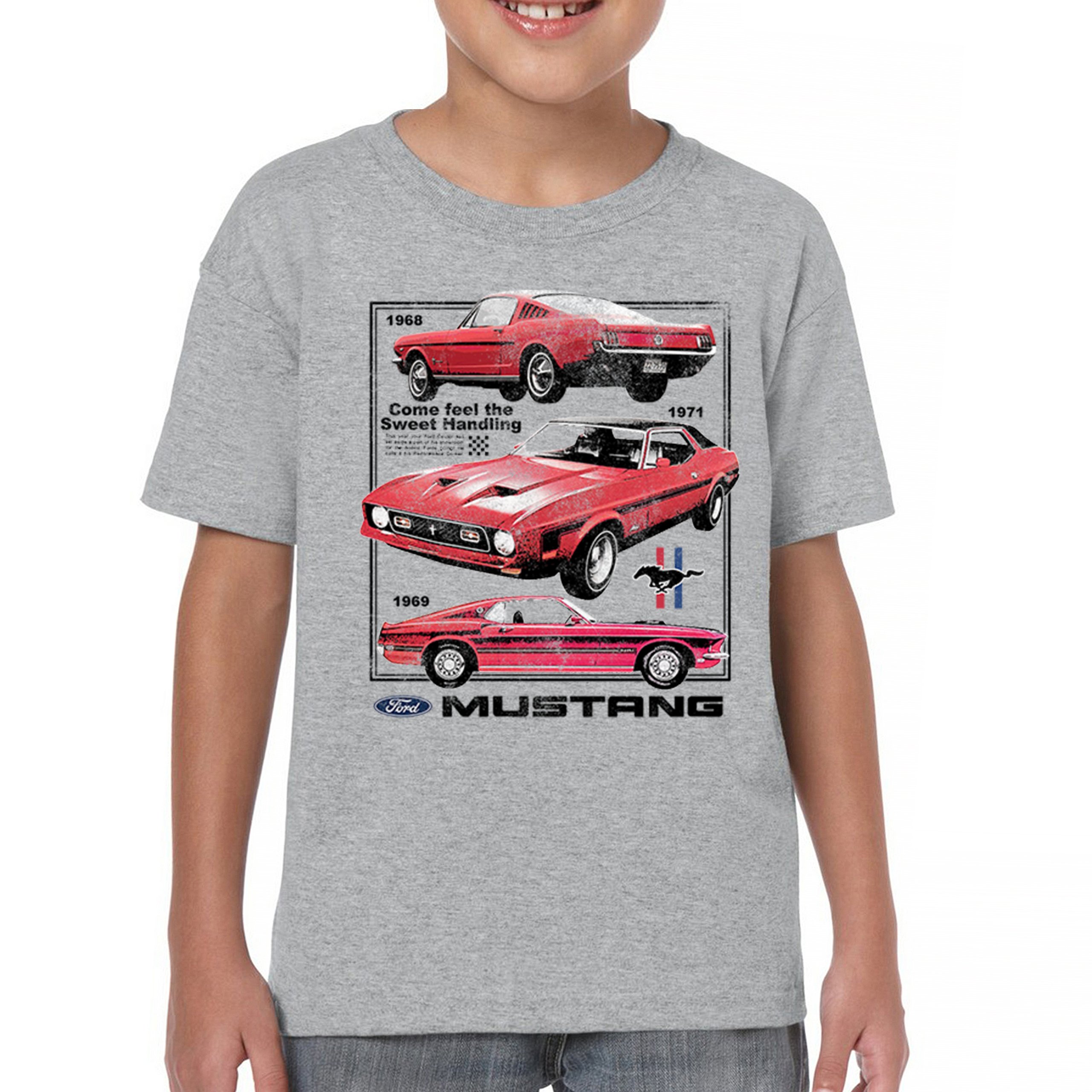 Ford Mustang Poster 1968 1969 1971 Youth T-shirt Performance Muscle Car Kids - Picture 9 of 29