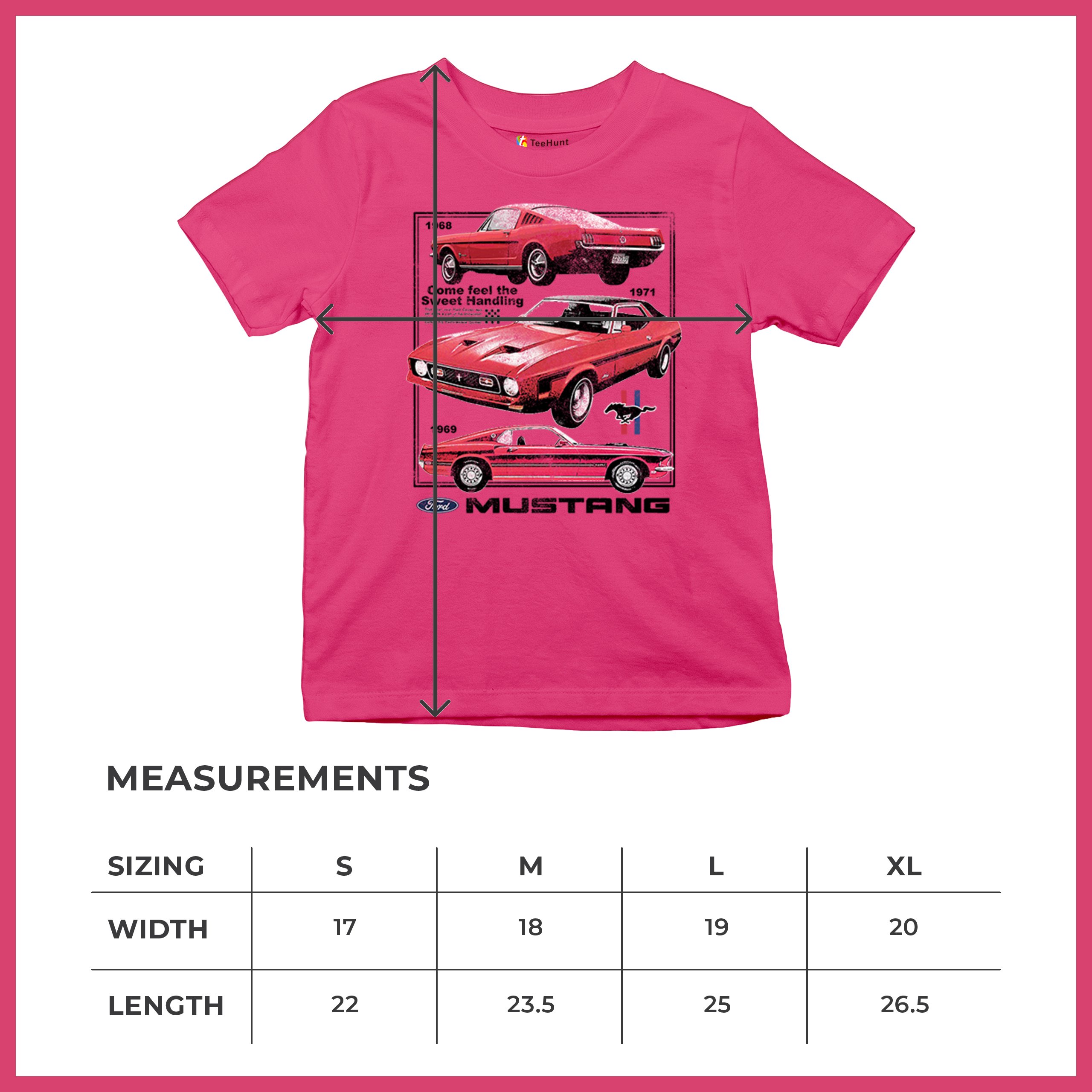 Ford Mustang Poster 1968 1969 1971 Youth T-shirt Performance Muscle Car Kids - Picture 29 of 29