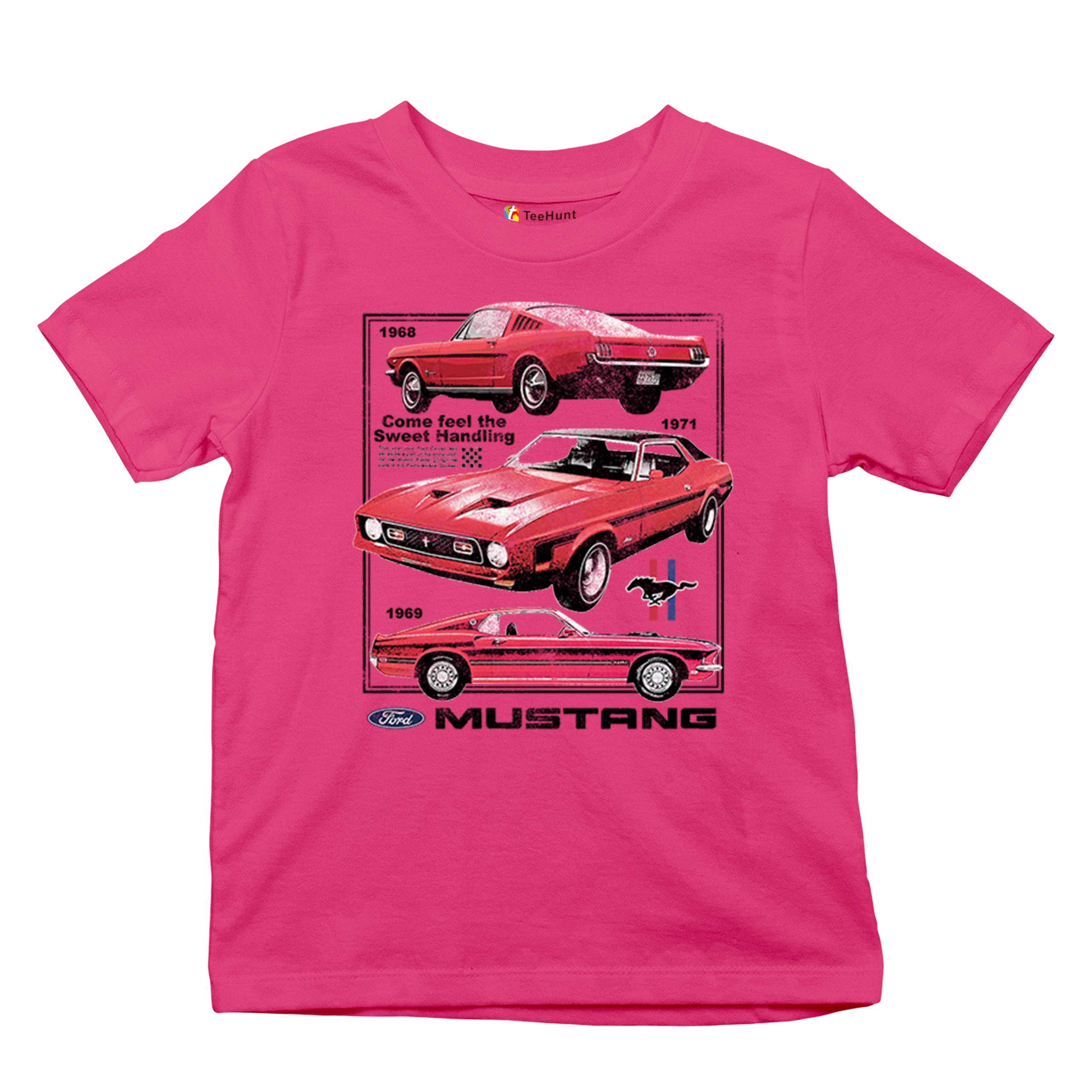 Ford Mustang Poster 1968 1969 1971 Youth T-shirt Performance Muscle Car Kids - Picture 27 of 29