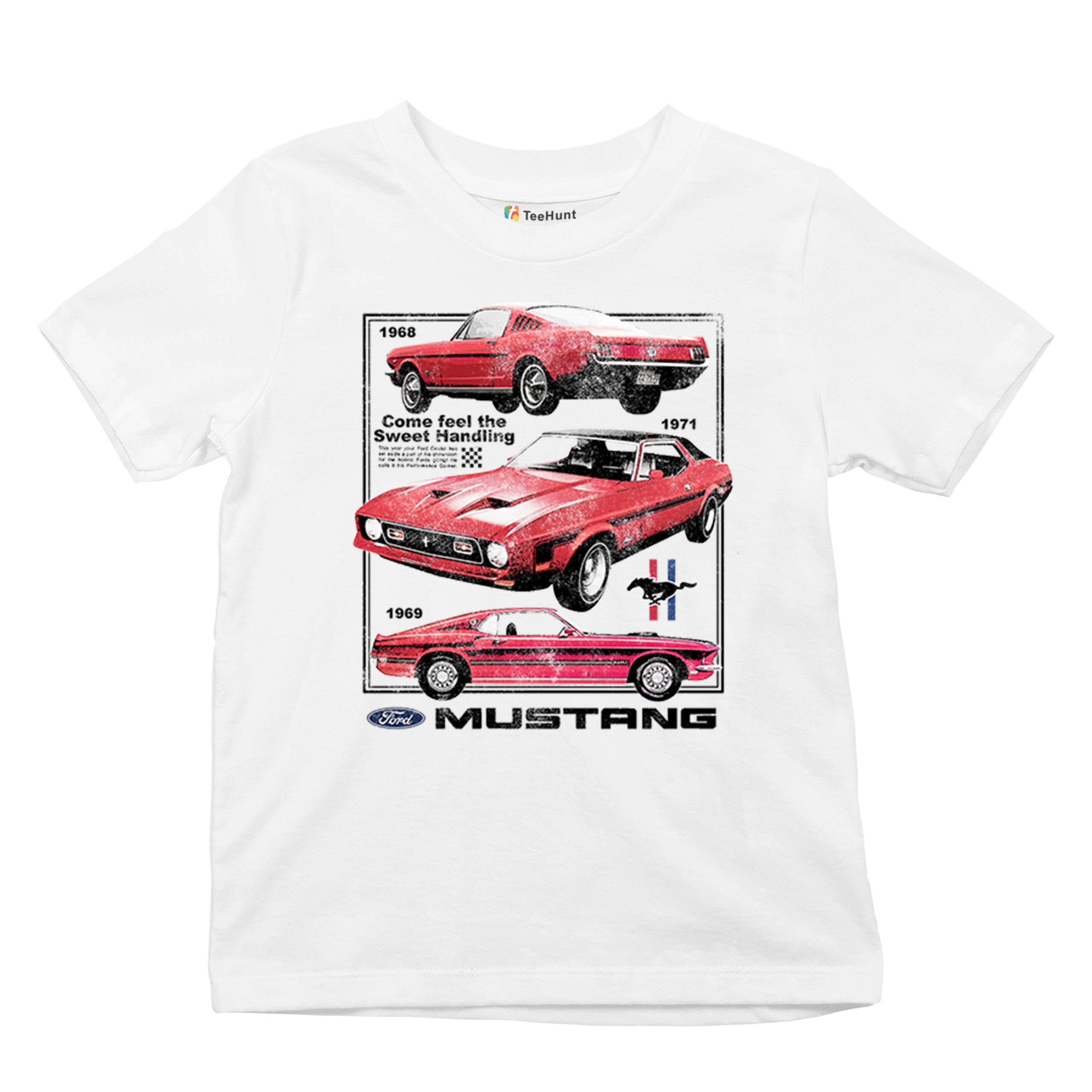 Ford Mustang Poster 1968 1969 1971 Youth T-shirt Performance Muscle Car Kids - Picture 6 of 29