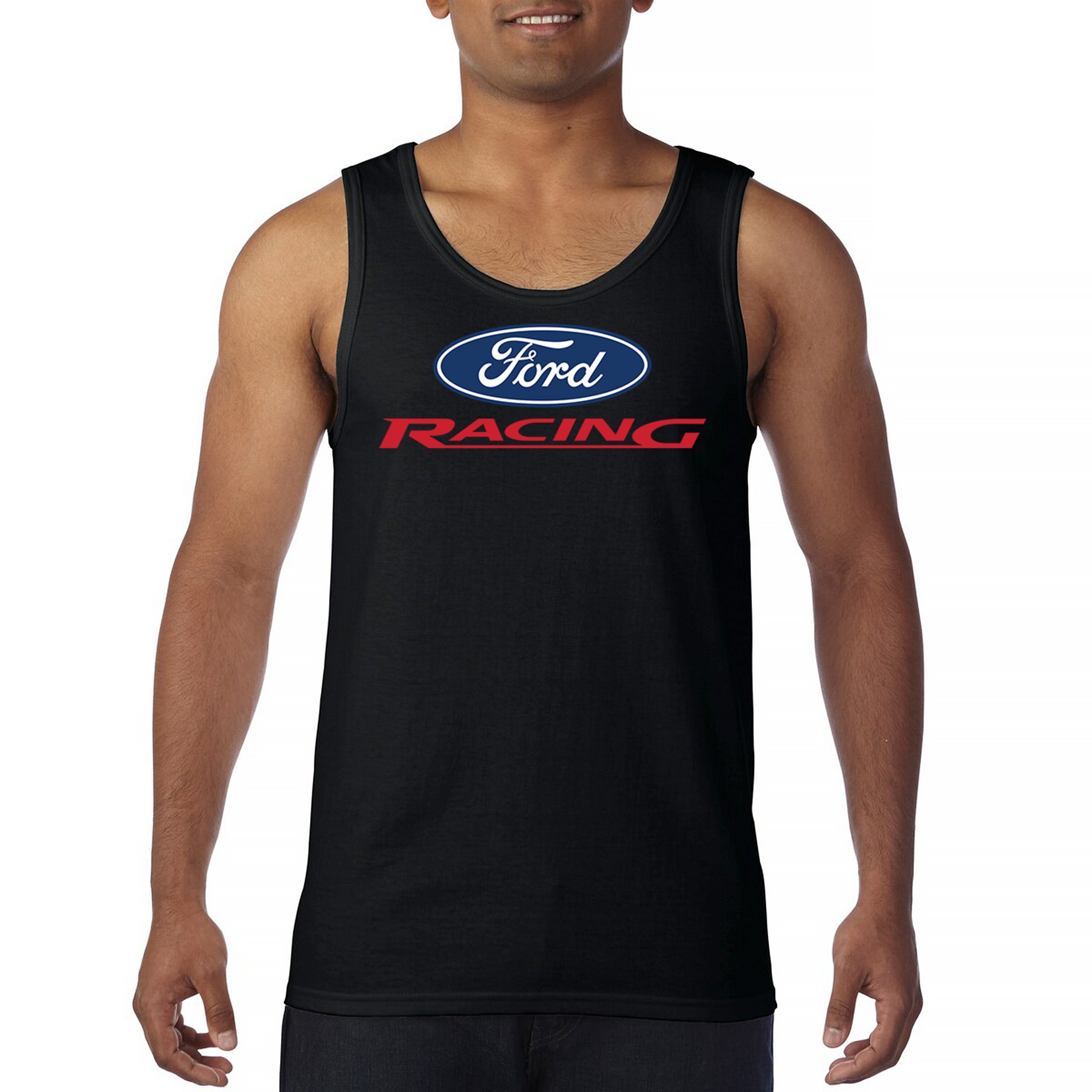 Ford Racing Tank Top Muscle Car Mustang Shelby GT Boss Mach1 USA Men’s Top