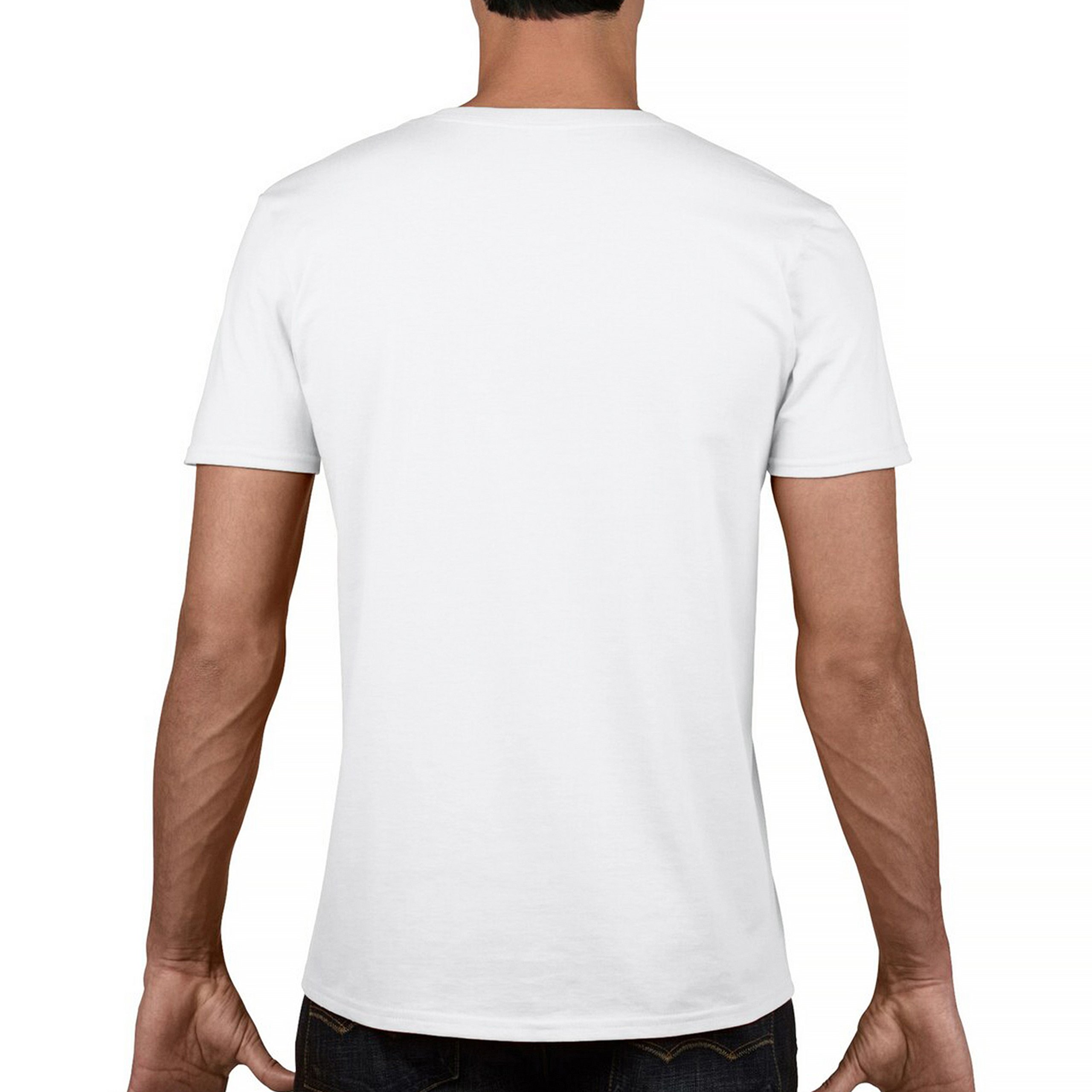 Ford Racing V-Neck T-shirt Muscle Car Mustang Shelby GT Boss Mach1 USA Tee - Picture 10 of 22