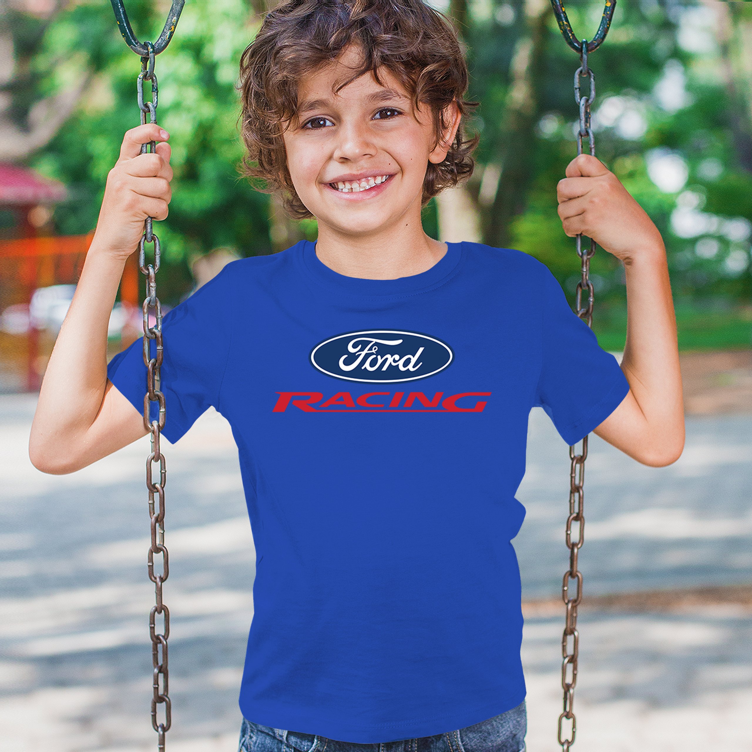 Ford Racing Youth T-shirt Muscle Car Mustang Shelby GT Boss Mach1 USA Kids - Picture 33 of 43