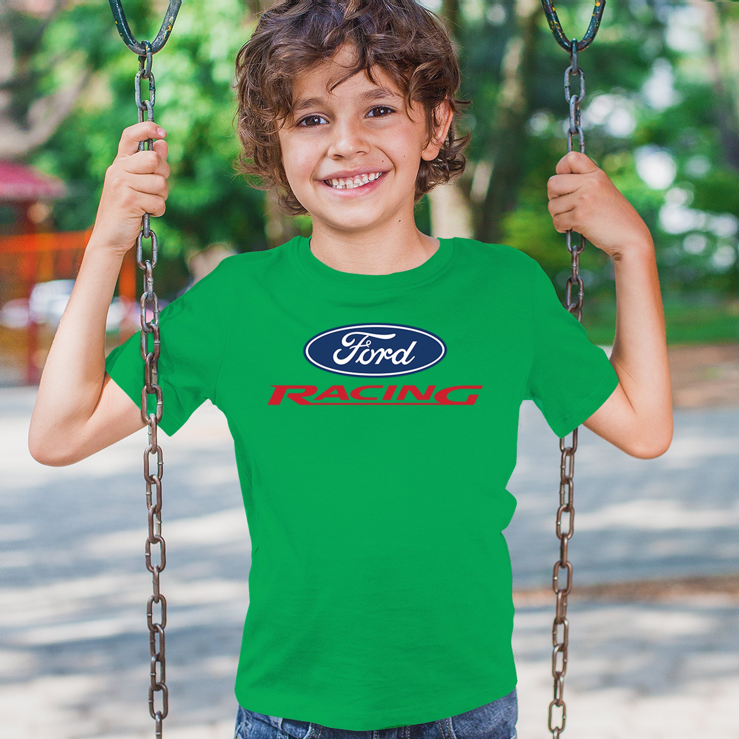 Ford Racing Youth T-shirt Muscle Car Mustang Shelby GT Boss Mach1 USA Kids - Picture 26 of 43