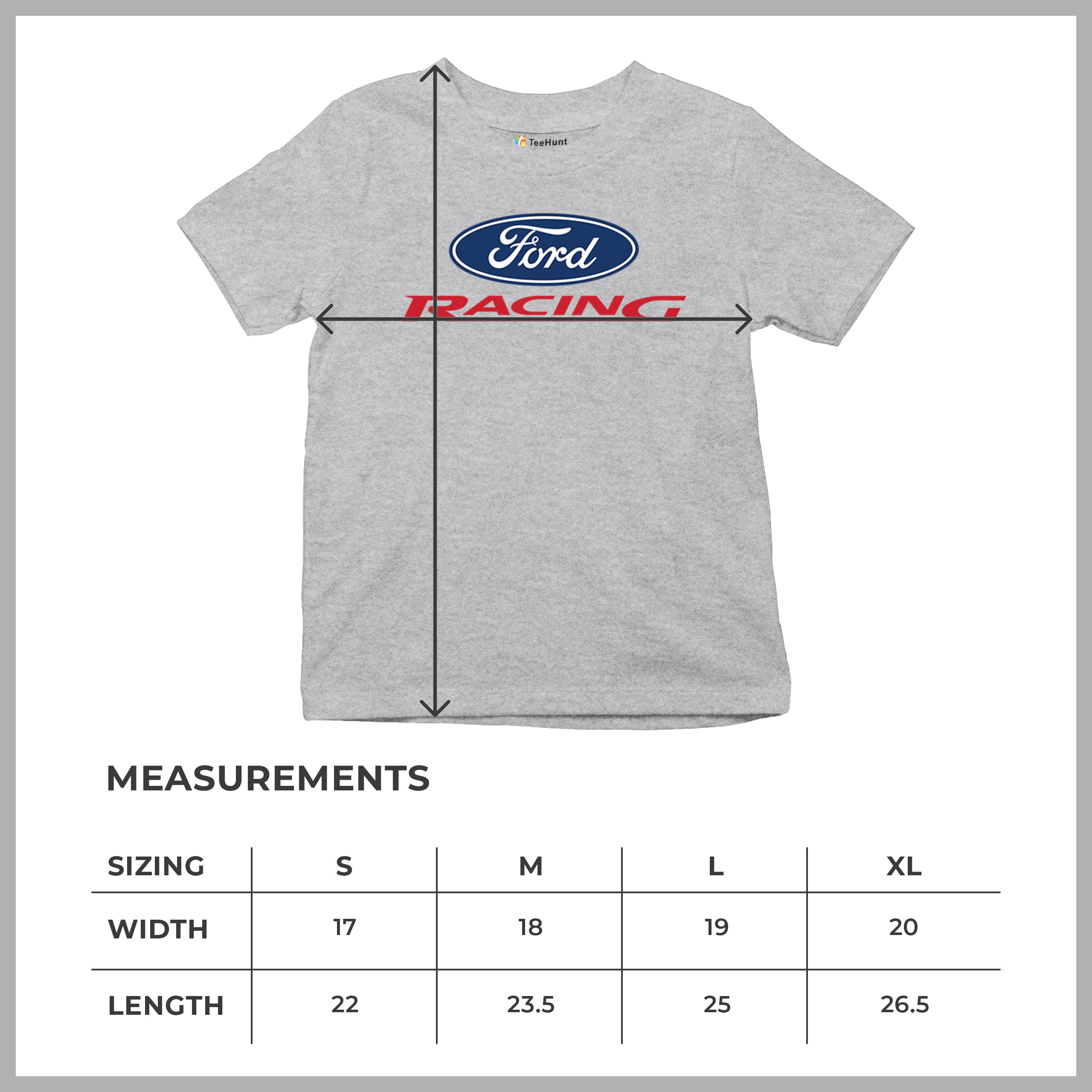 Ford Racing Youth T-shirt Muscle Car Mustang Shelby GT Boss Mach1 USA Kids - Picture 15 of 43